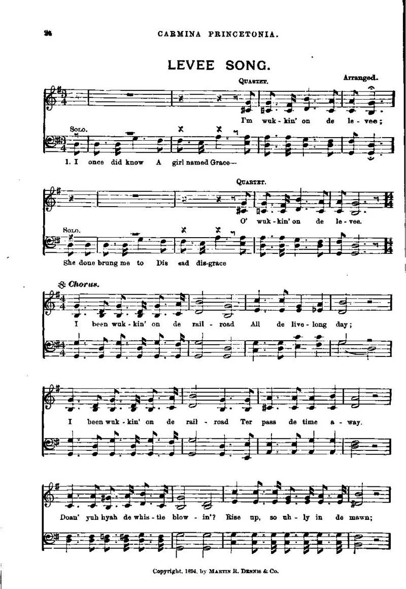 Public Domain File:Levee Song from Carmina Princetonia (1898).jpg Created: 31 December 1897