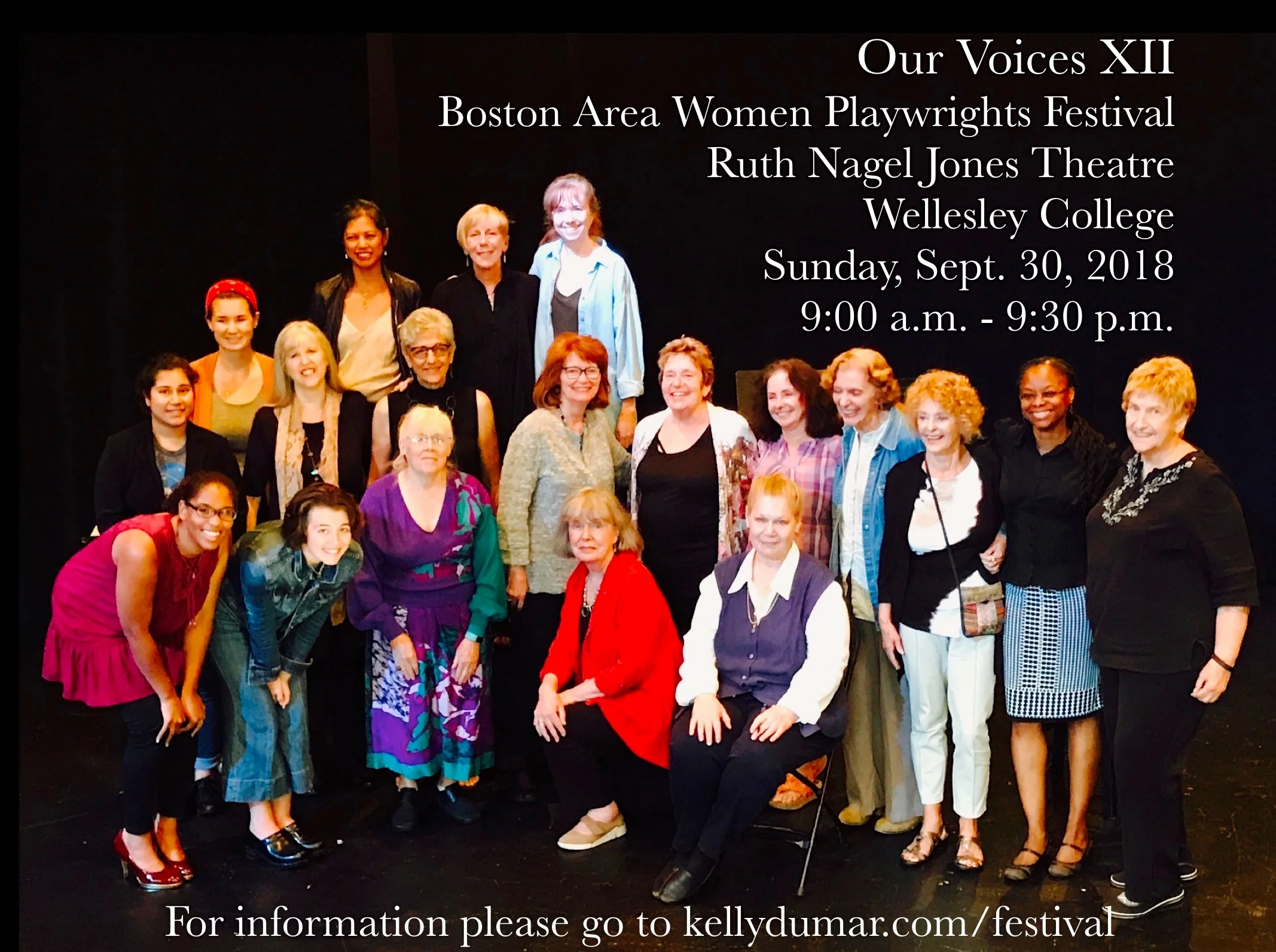 For more info and SUBMISSION GUIDELINES (Deadline is Sept. 6, 2018) go to KellyDuMar.com/festival