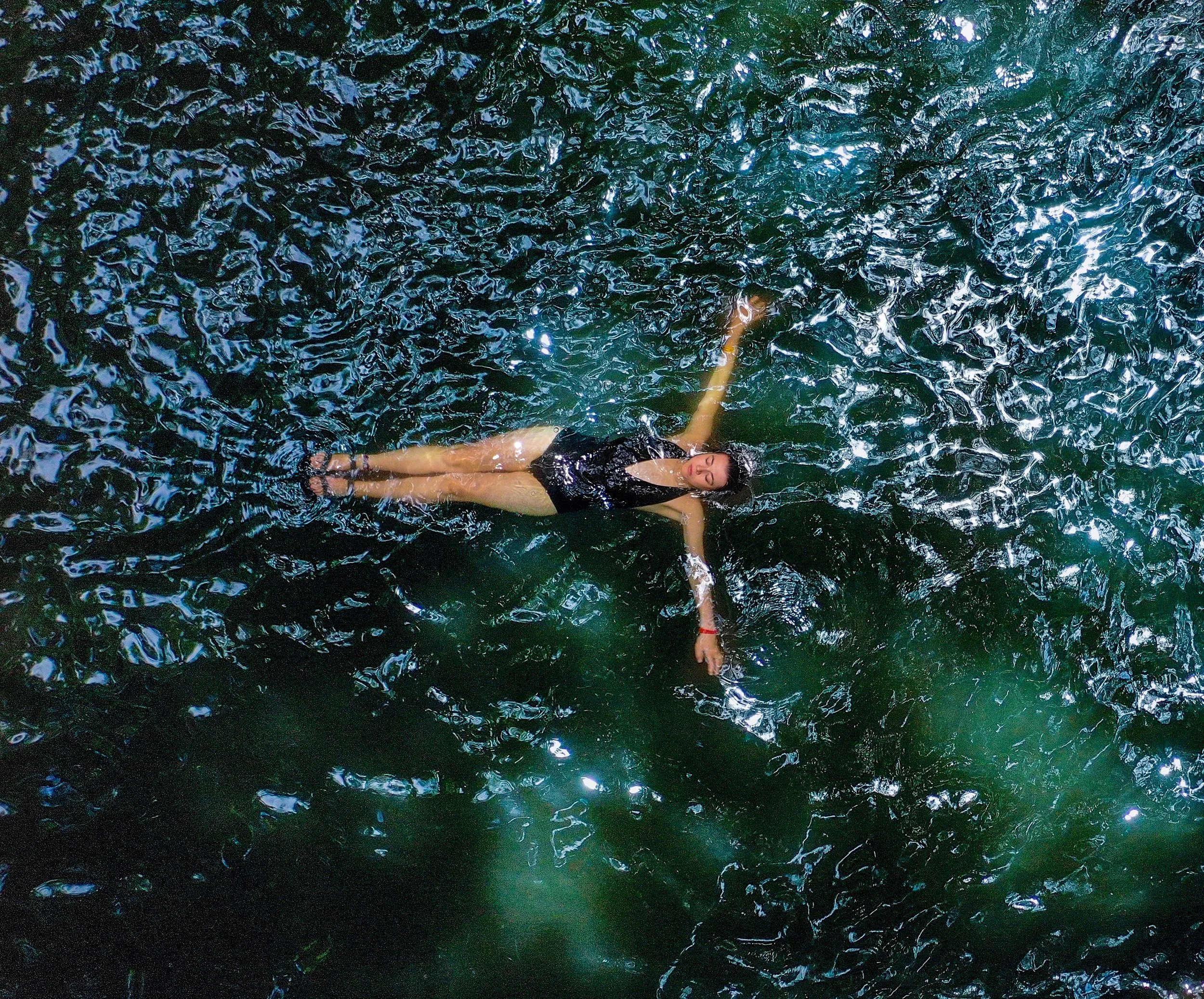 Franci, from a drone, in Costa Rica