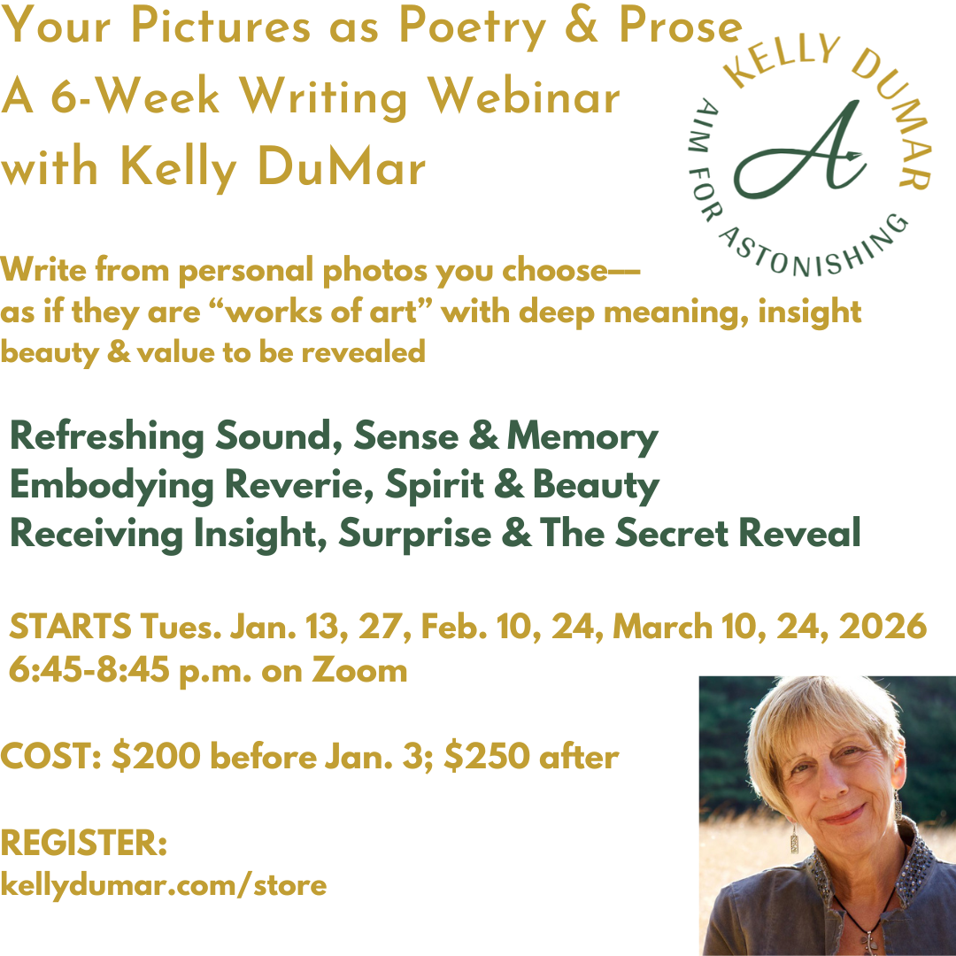 Join me for my 6-week webinar: CREATIVE WRITING FROM YOUR PHOTO STREAM