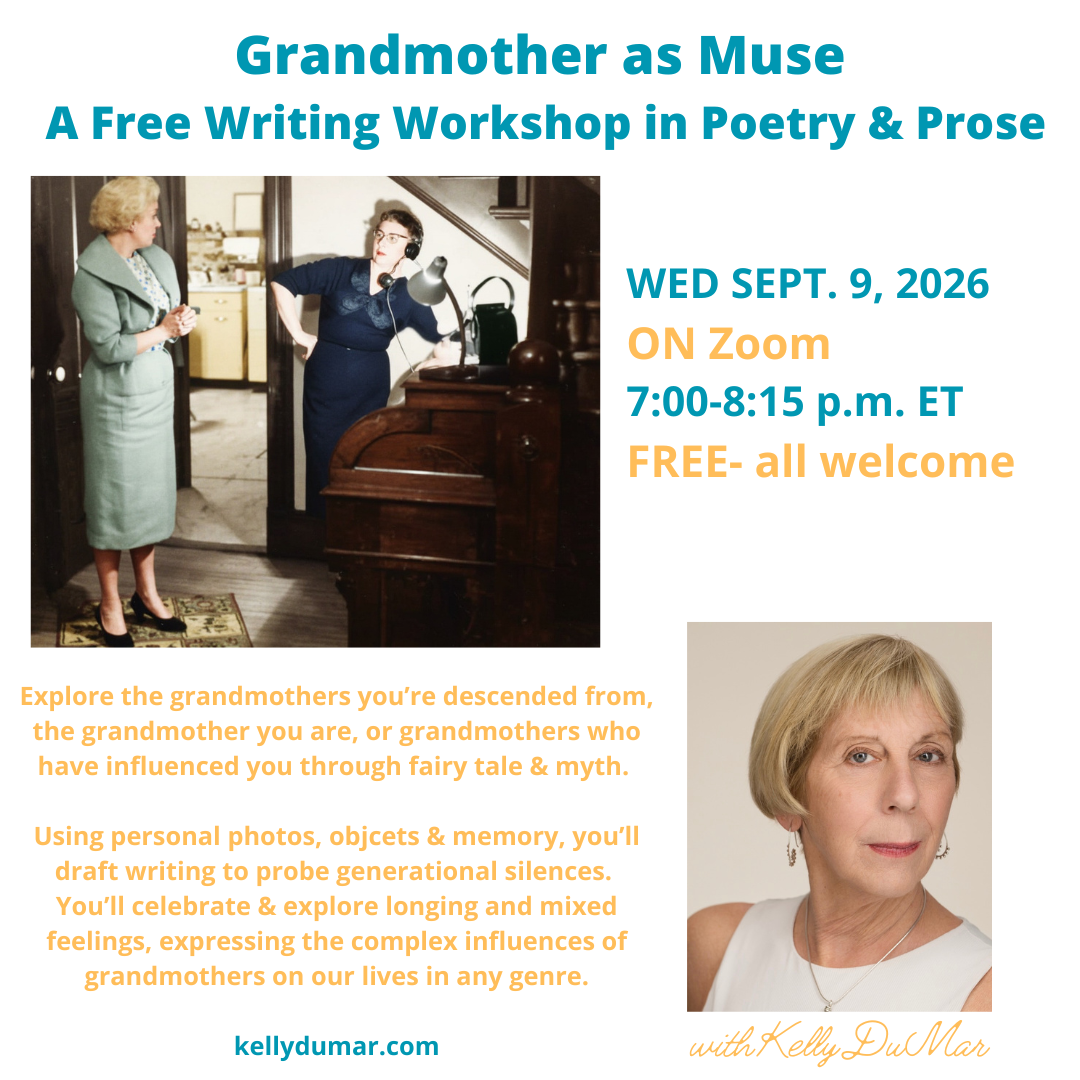 Grandmother As Muse Free Creative Writing Webinar Wed. Sept. 9, 2026 7-8:15 p.m. ET