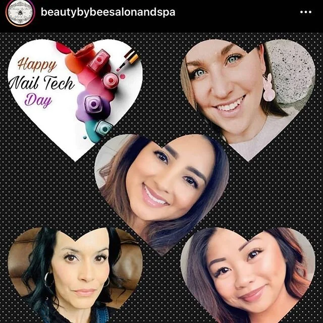 Aww Happy Nail Tech Day to all my beautiful nail technicians out there. Especially these beauties who I have the privilege to work with. Love you girl!! 💕💕💕 @nails_by_roselle @nailsbysarahoneill @tsharpnd