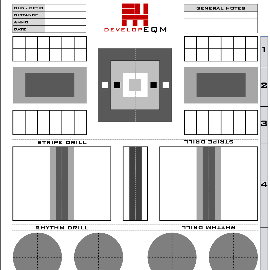 Multi-Drill Target- 20 Pack