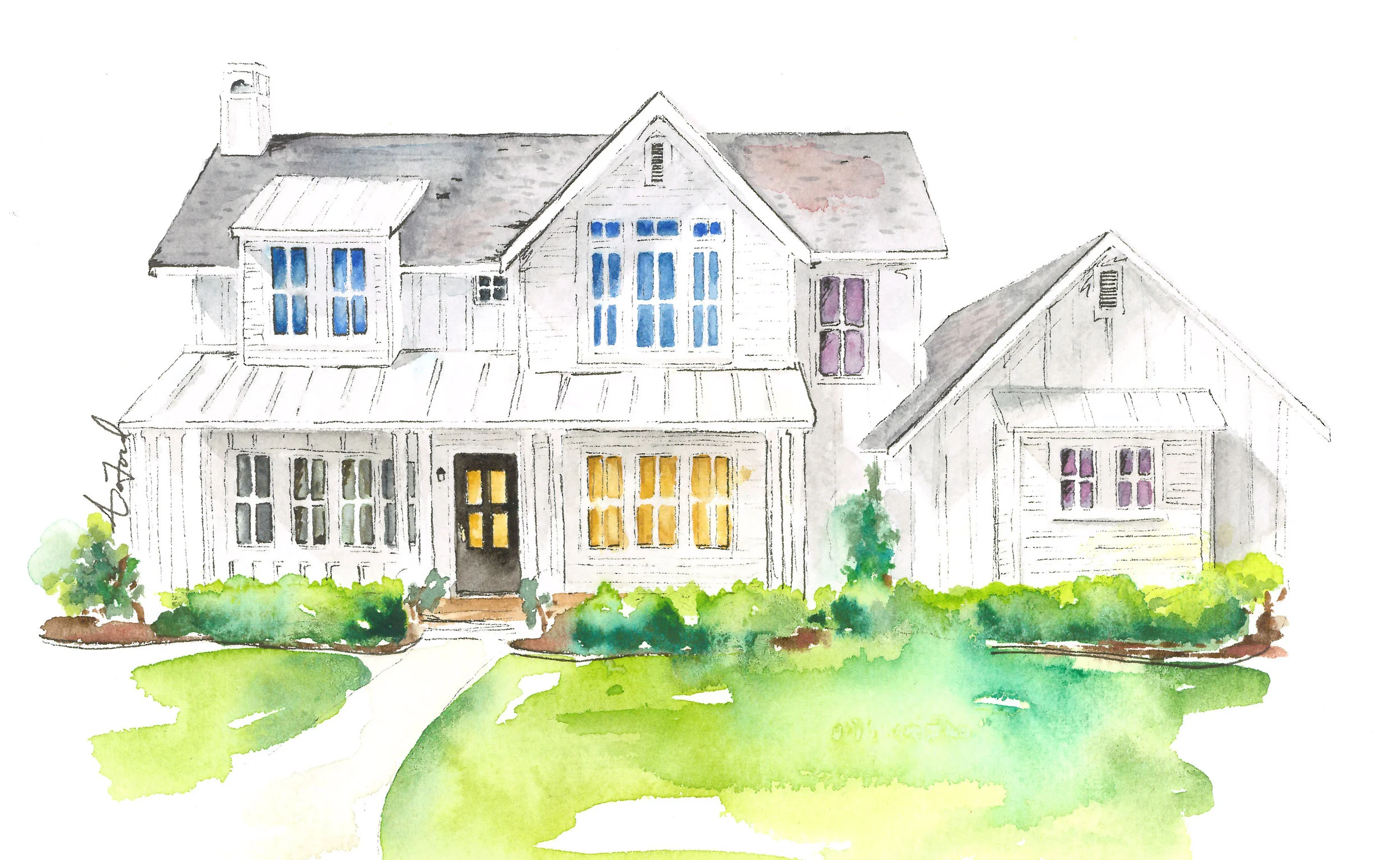 Watercolor by Audrey DeFord