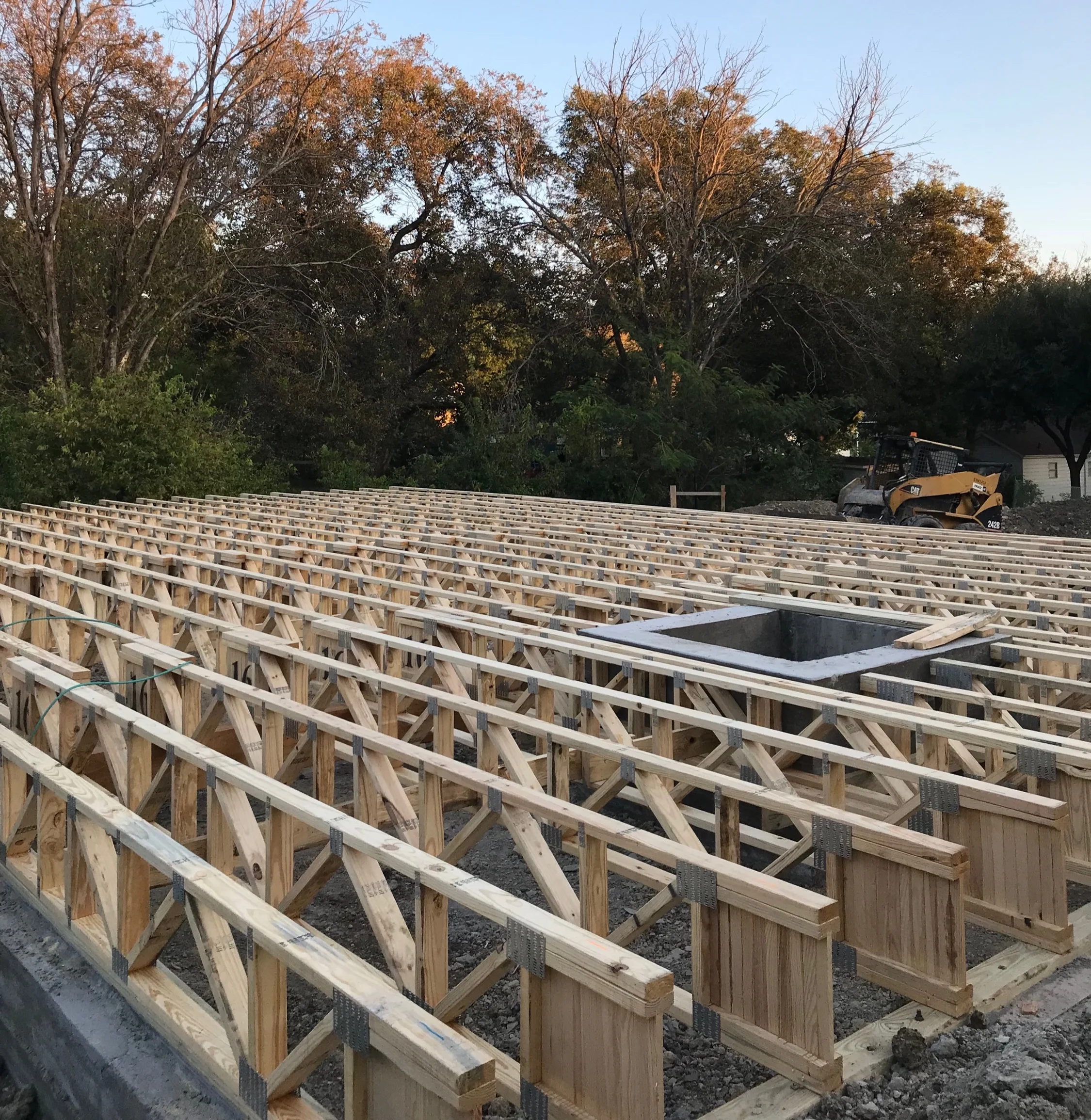 No walls or roof? Yep, it’s Phase 2 of the new home build process!