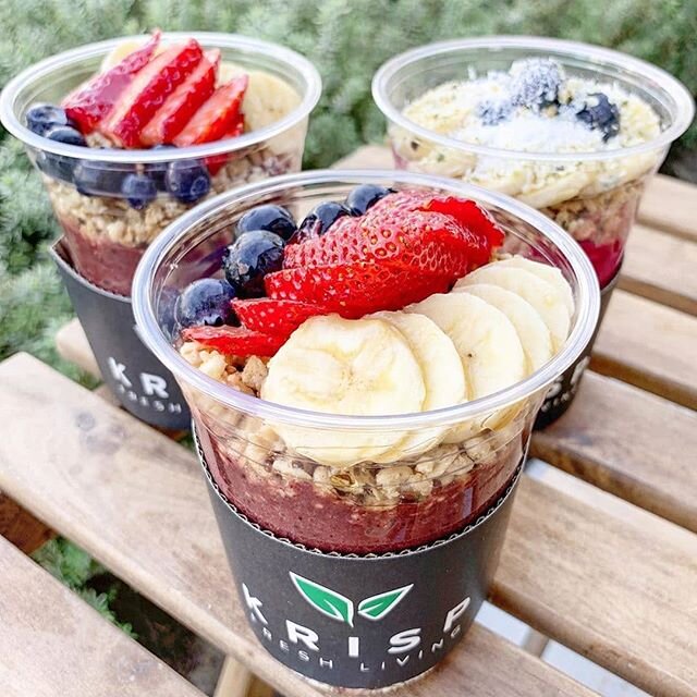 Start your day off right with a Superfood Bowl from KRISP Fresh Living!
​
​From Berry Orchard and Lime Cabana, to Super Greens and Cacao Bliss, there's a flavor for everyone ✨
​
​​​​📲 Place orders ahead of time by calling in or using RITUAL, DOORDAS