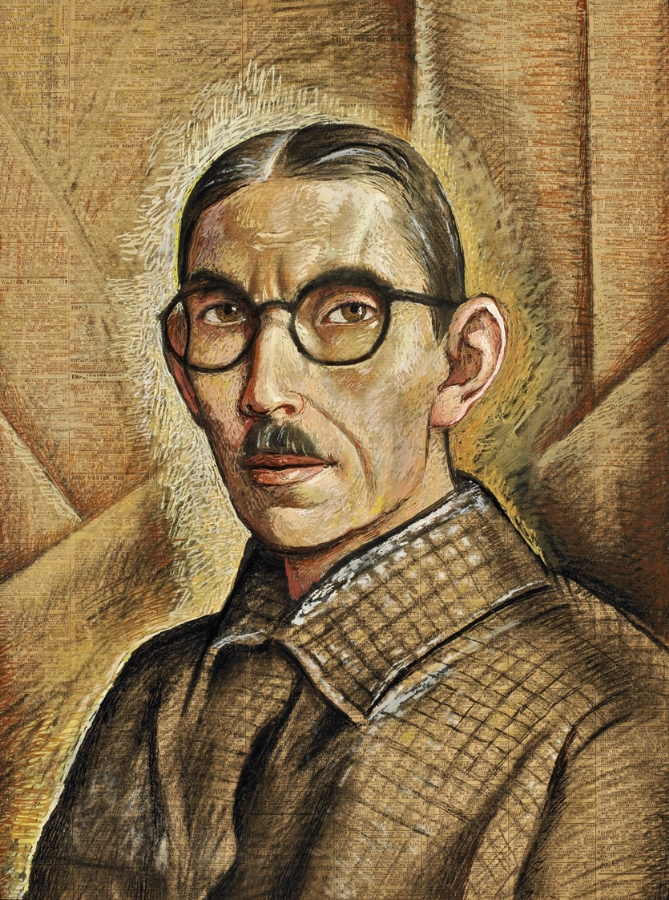 Autoretrato (Self Portrait) , ca. 1938 tempera on newsprint 20 3/4 x 15 1/4 inches; 53 x 39 centimeters
