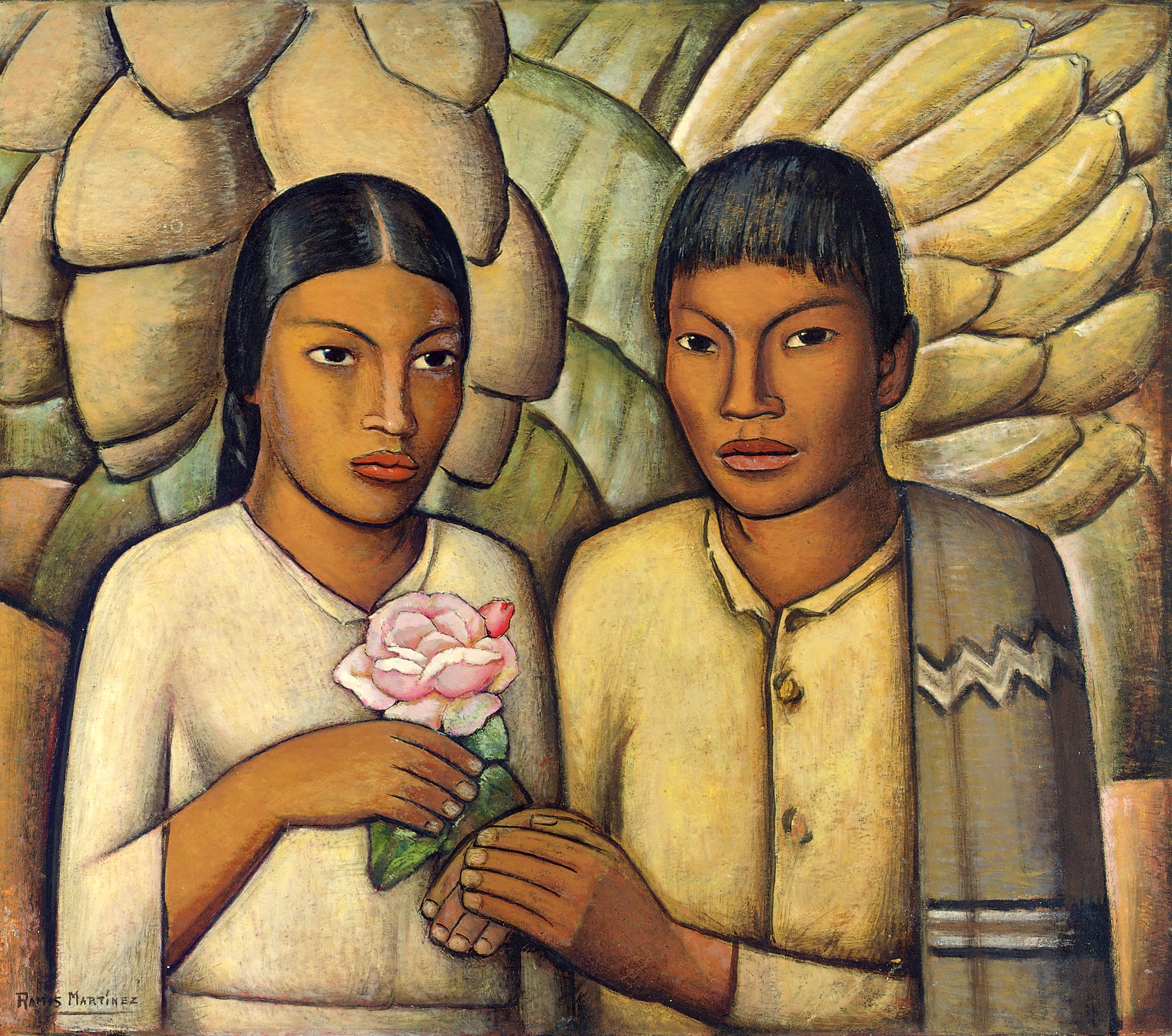 Casamiento Indio / Indian Wedding 1931 oil on canvas / óleo sobre tela 28.3 x 31.8 inches; 71.8 x 80.7 centímetros FEMAS Collection, Mexico