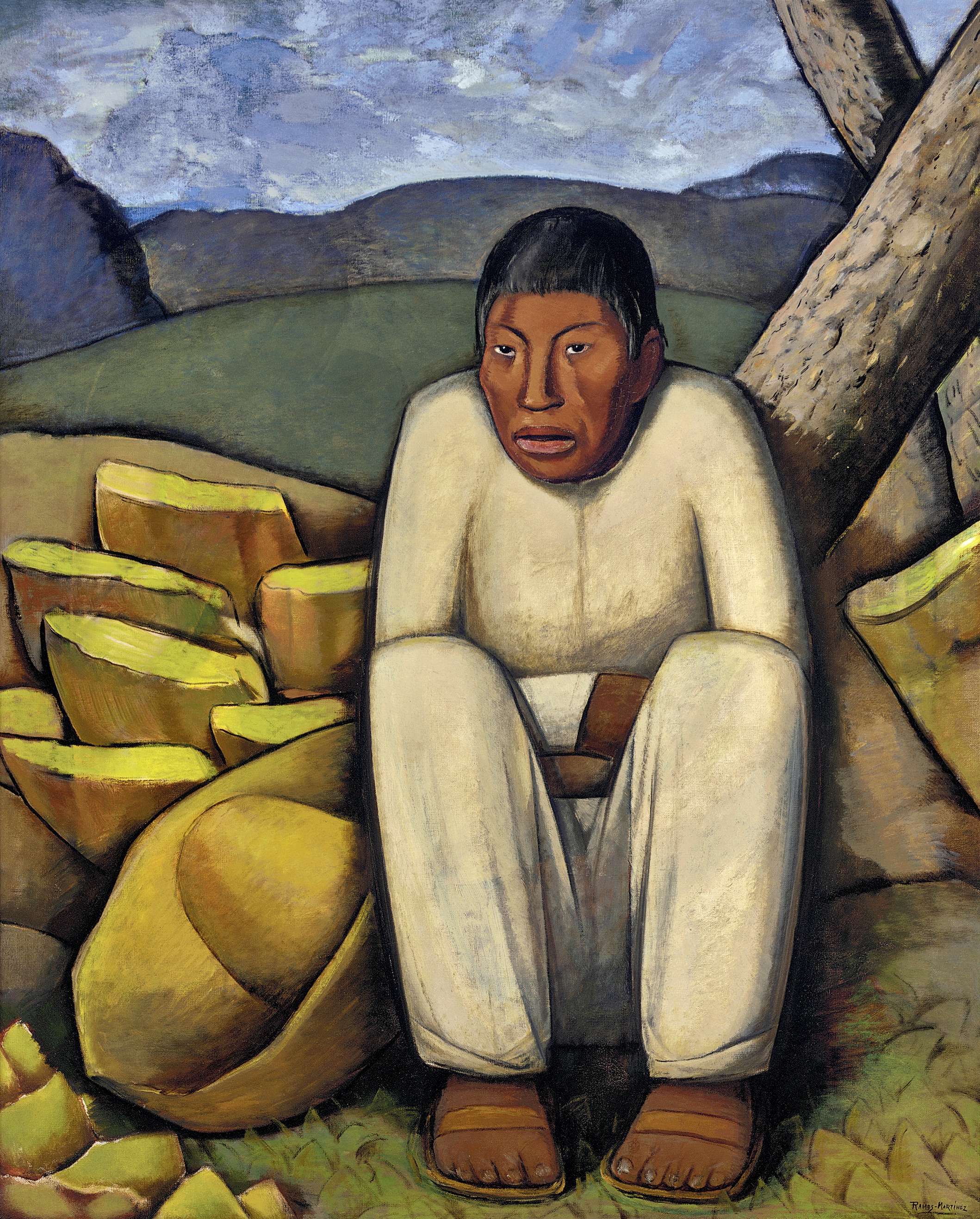 El Indio Solitario / Lonesome Indian ca. 1933 oil on canvas / óleo sobre tela 44.5 x 36.3 inches; 113 x 92.1 centímetros Private collection