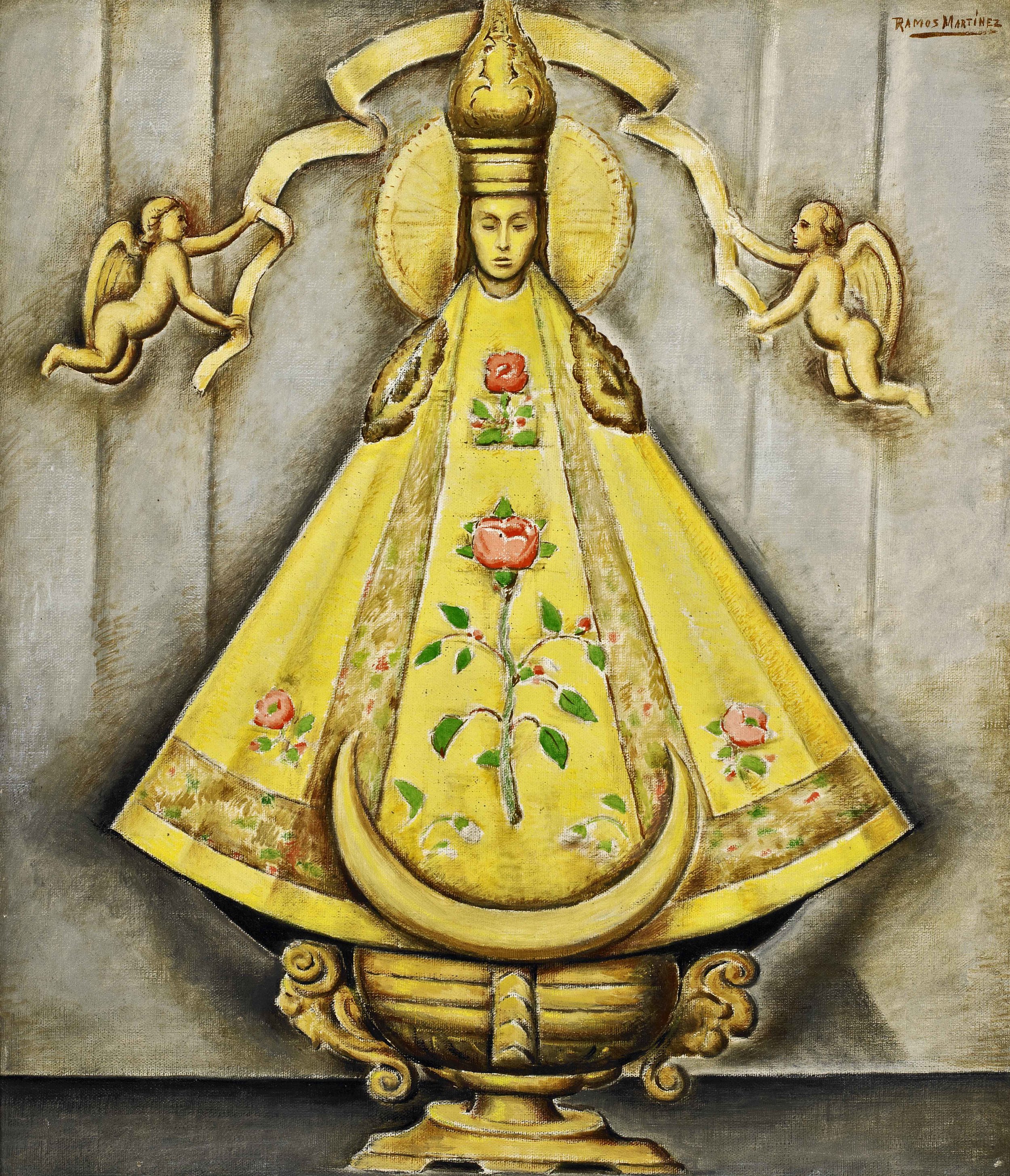 La Madonna Mexicana / Mexican Madonna ca. 1940 oil on canvas / óleo sobre tela 26 x 22 inches; 66 x 55.9 centímetros Private collection