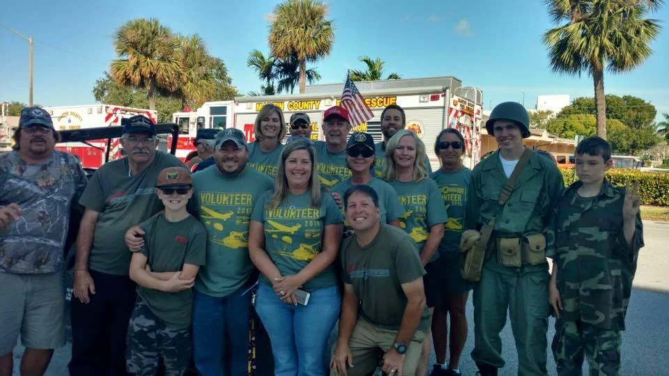 Amy (front & center) along with our amazing Airshow Volunteers