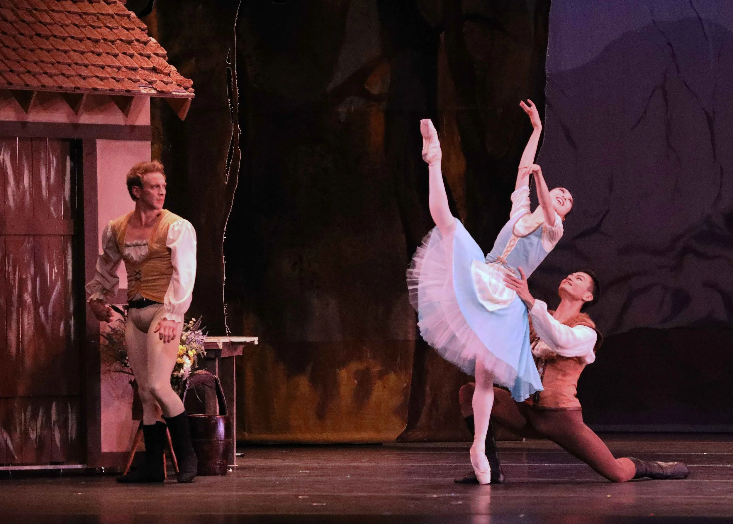  Hilarian, a local hunter, is in love with Giselle, but she is in love with a handsome stranger, Albrecht. 