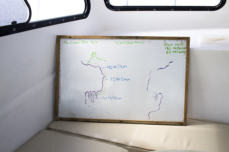 Our Blue Hole dive profile