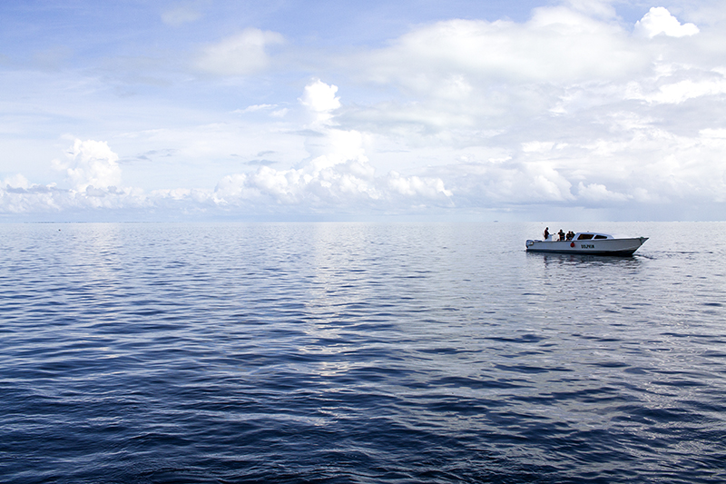 View from the dive boat