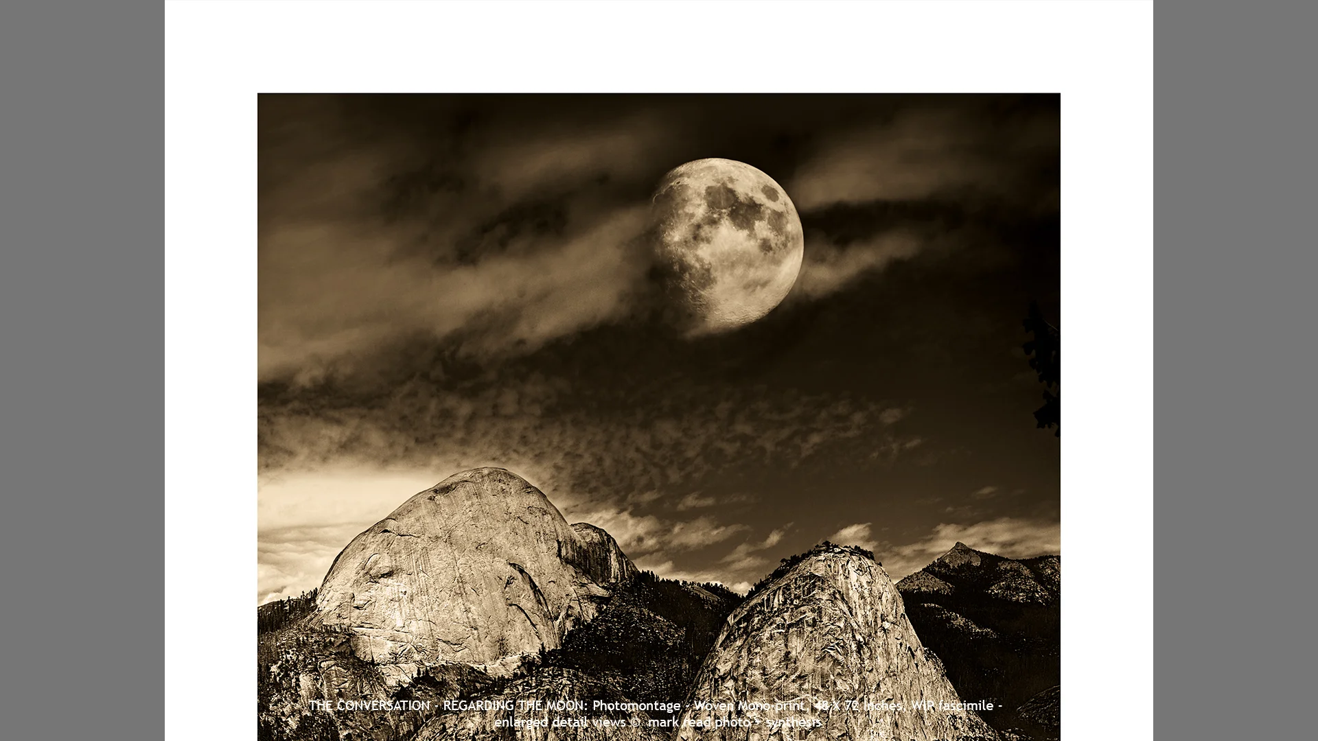 THE CONVERSATION . . REGARDING THE MOON