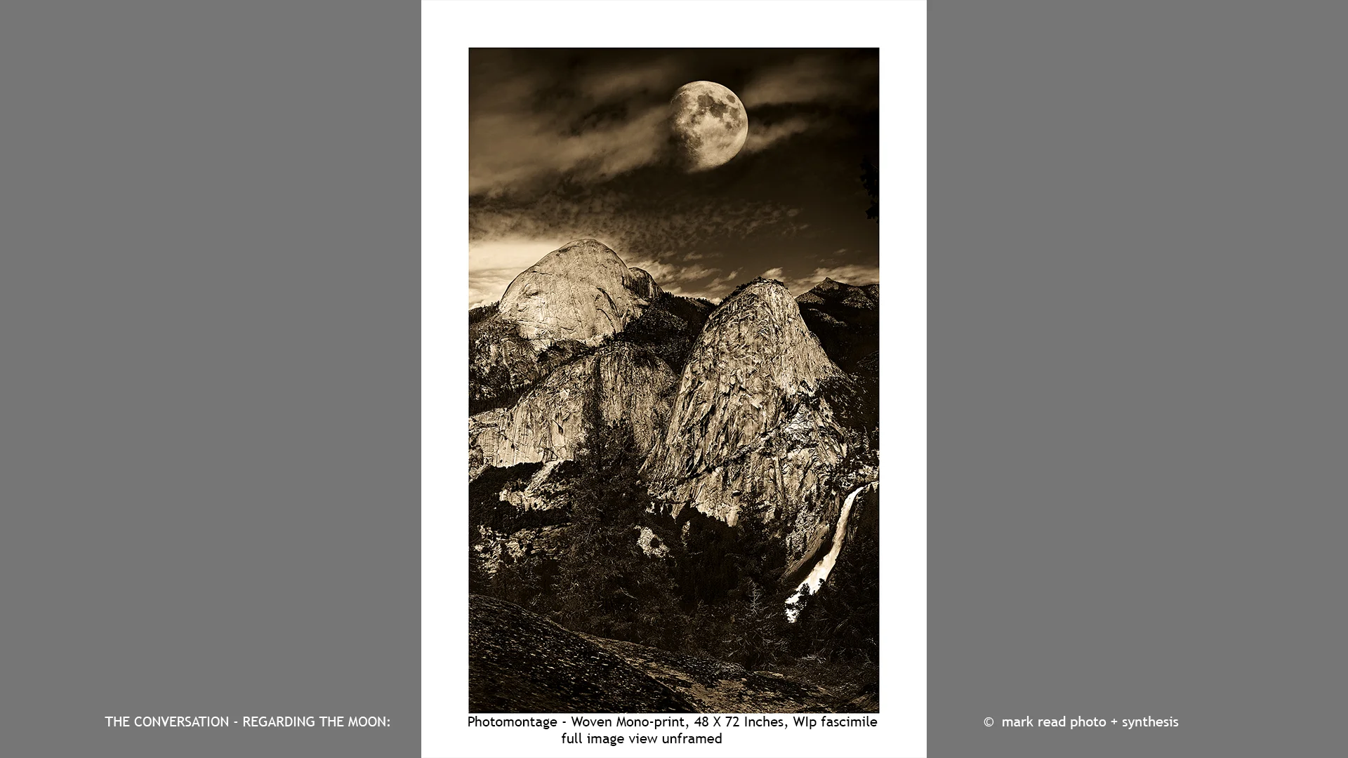 THE CONVERSATION . . REGARDING THE MOON