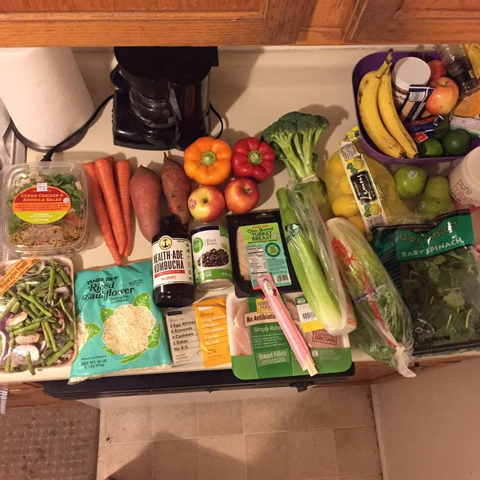 This was my grocery haul this week. I went to Trader Joes and Ralphs for all these goods. Not everything in the photo is mentioned below... just the stuff I talk about prepping. 