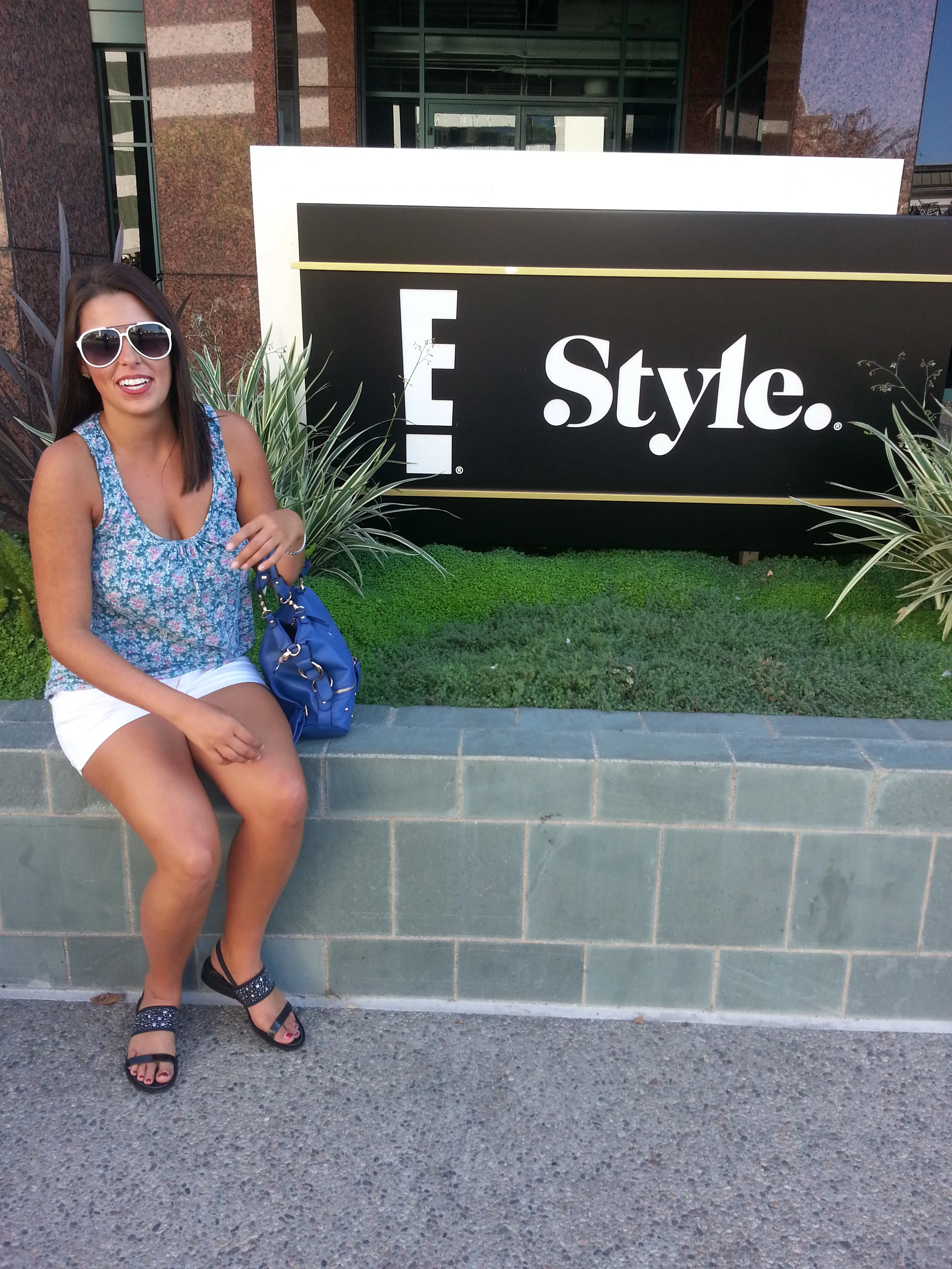 The day of my informational interview. My very first time at E!