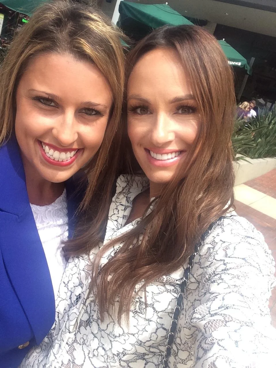 After my interview at E! literally at a crosswalk!
