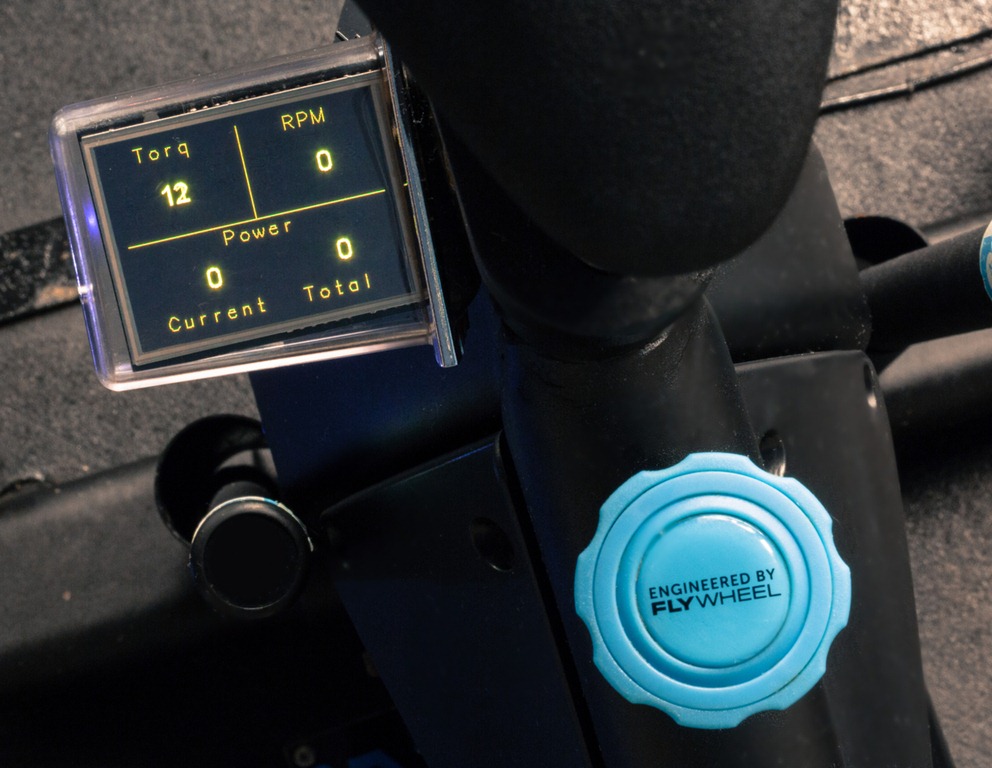 Small screens on each bike track and show your progress in real time throughout the class. 