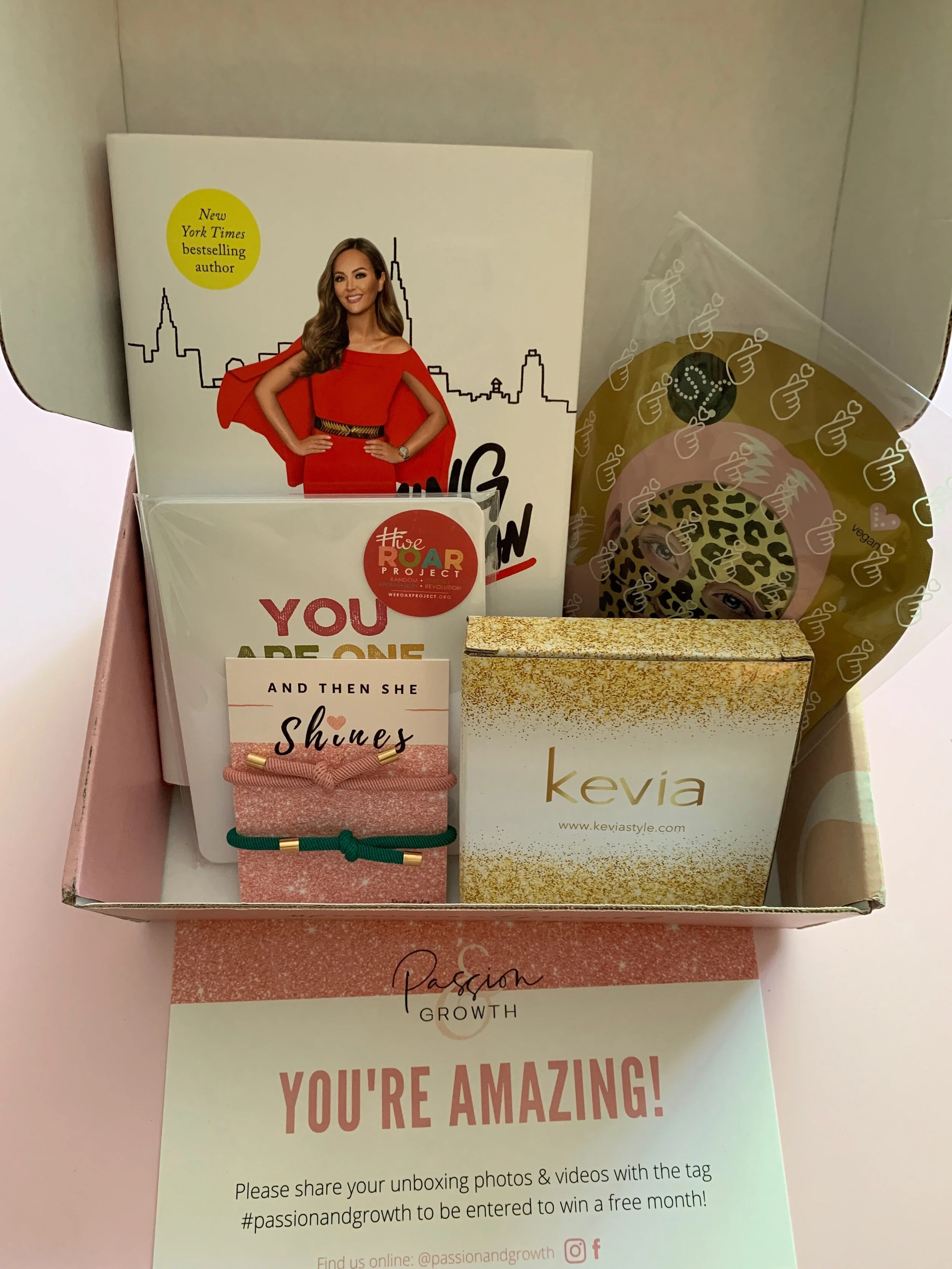 A FIT GAL'S JUNE 2020 PASSION AND GROWTH SELF-CARE BOX UNBOXING