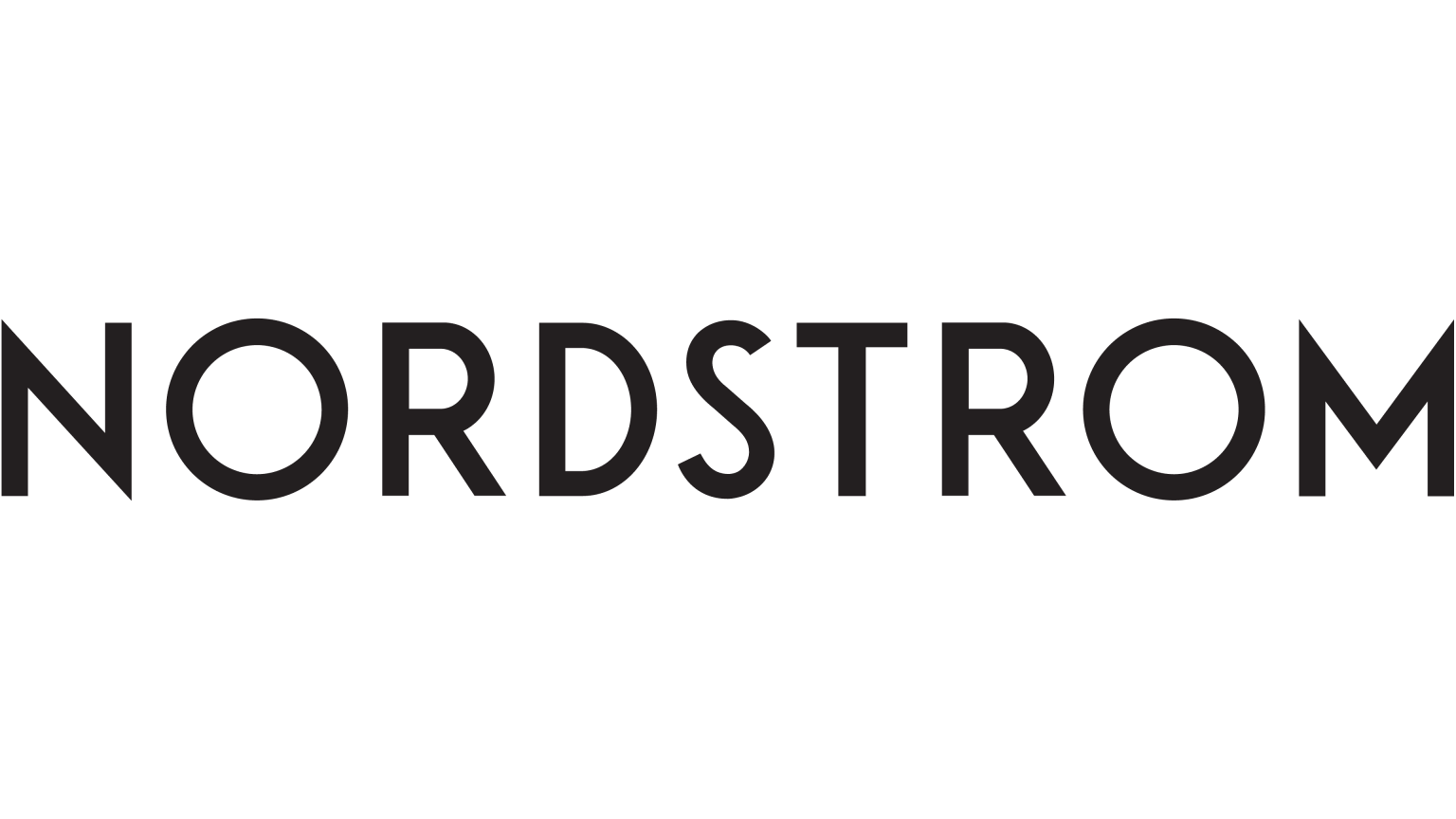 Nordstrom logo with the brand name in black text on a white background.
