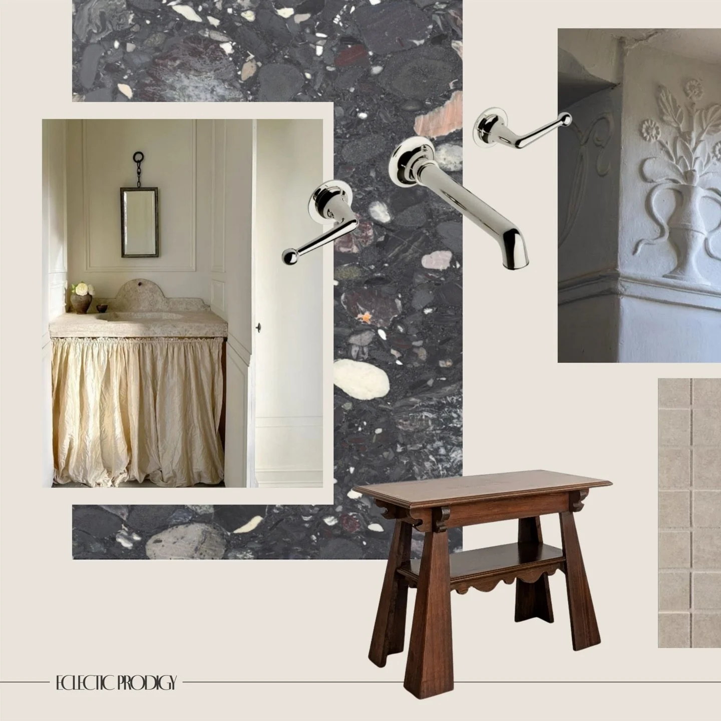 powder bathrooms have been on my mind lately&hellip; maybe because it&rsquo;s top of mind when wanting to experiment with bold finishes and feature a premium material on a tight budget, maybe it&rsquo;s because we ask a lot of these smaller spaces, o