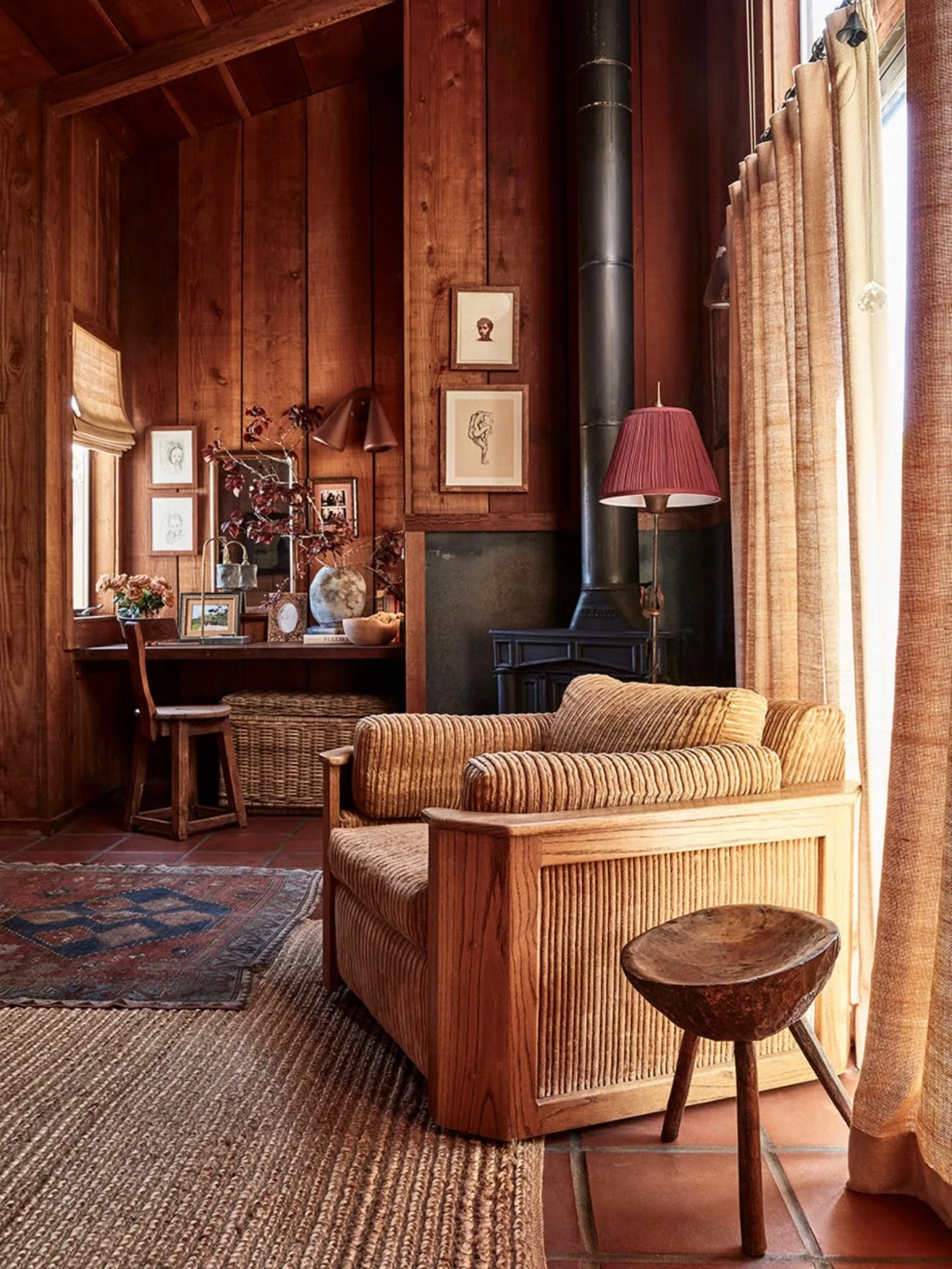 reunion XVI inspo // Emily Ward of @pierceandward earthy, lived in and layered space in Northern California