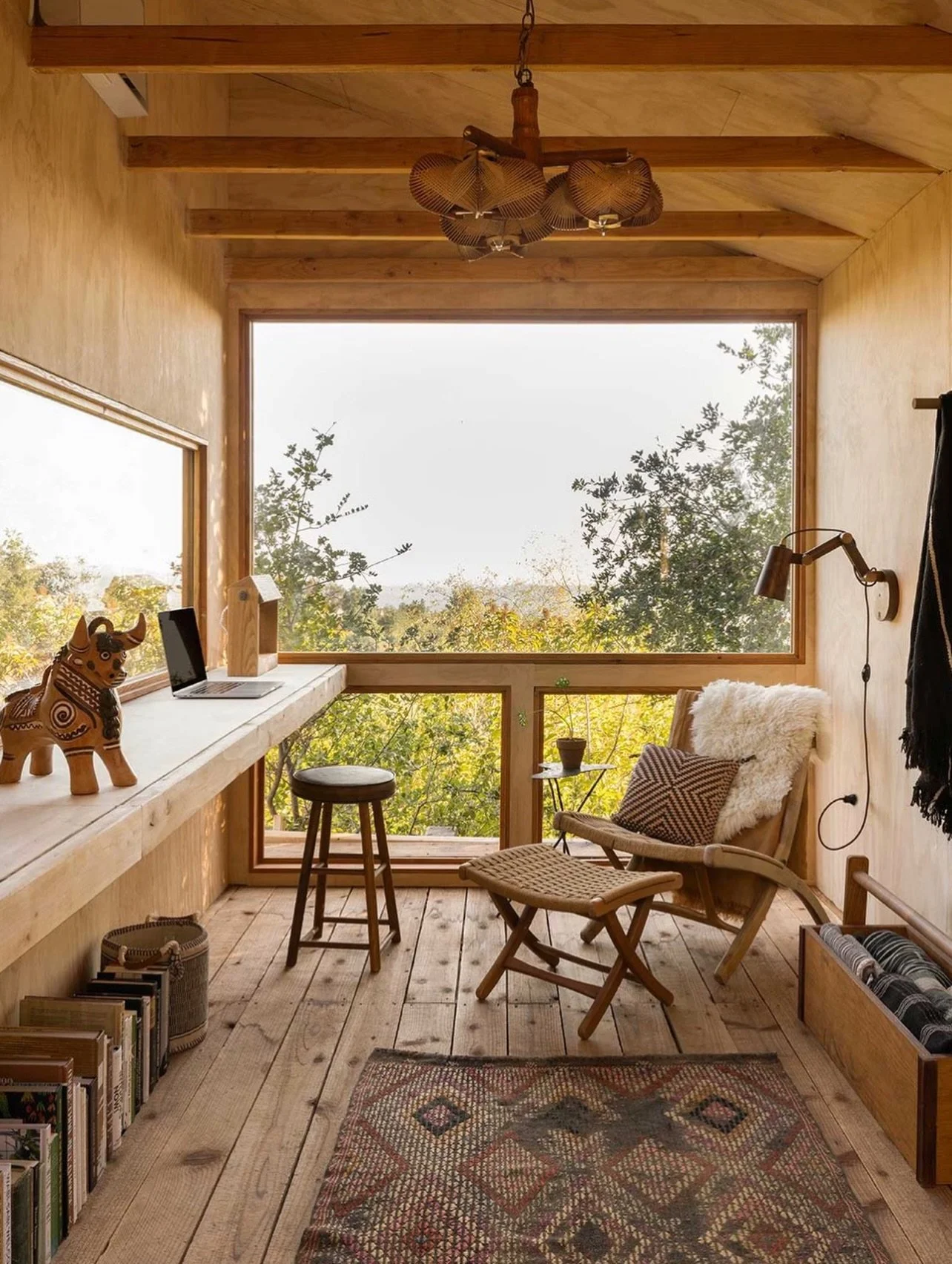 reunion XVI inspo // a detached treehouse outside a cedar-clad, modern cabin designed by @williamhuntercollective [ you should google the before photos ! ]