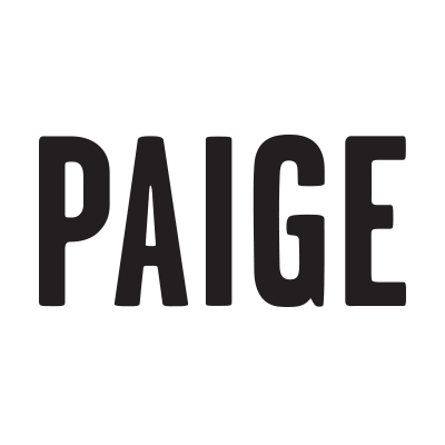 Black and white logo with the name 'PAIGE' in bold uppercase letters.