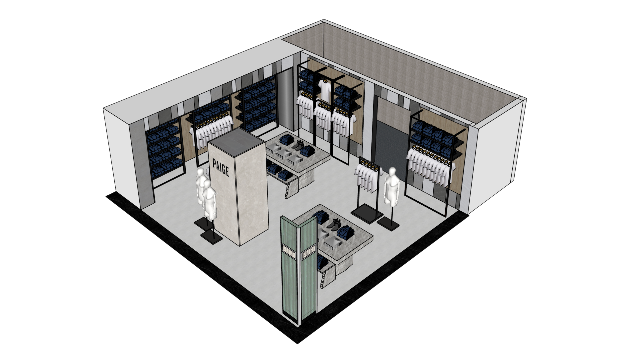 Eclectic Prodigy x Paige - Harrods Retail Design