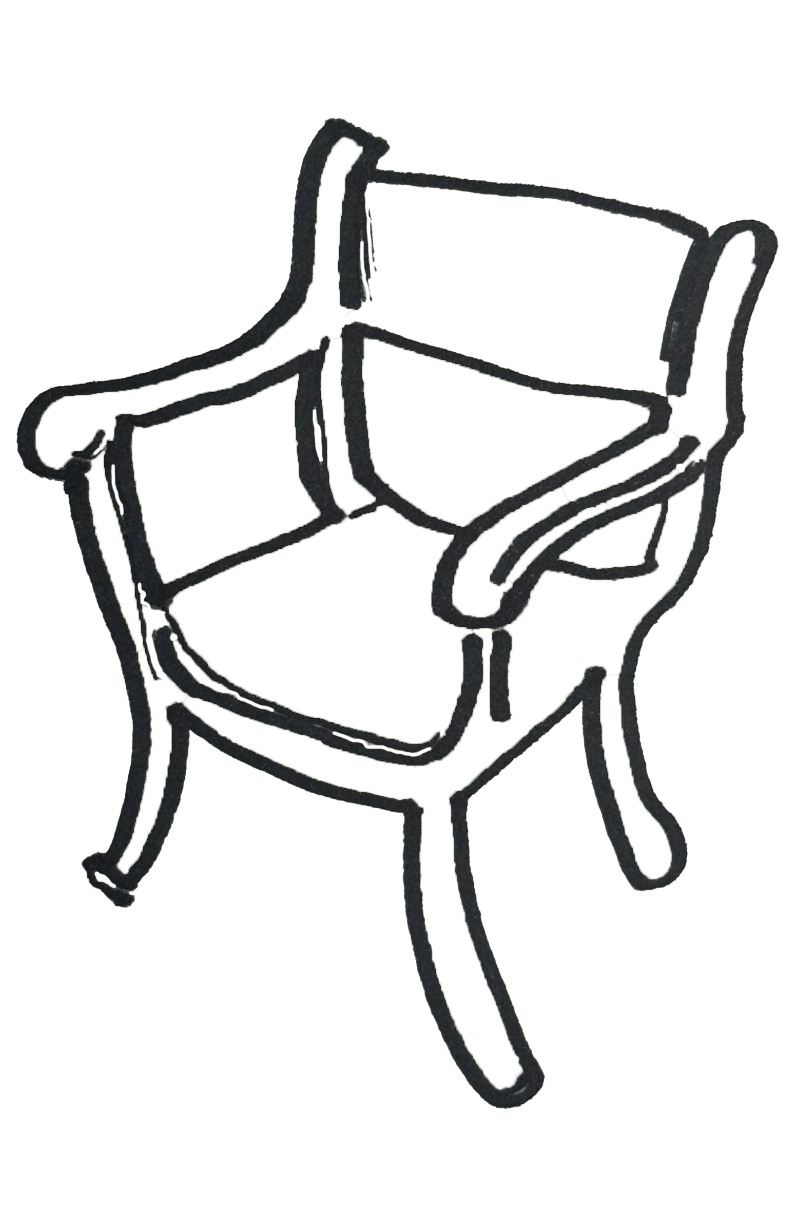 HANDRAWN ANTIQUE CHAIR SKETCH BY ECLECTIC PRODIGY