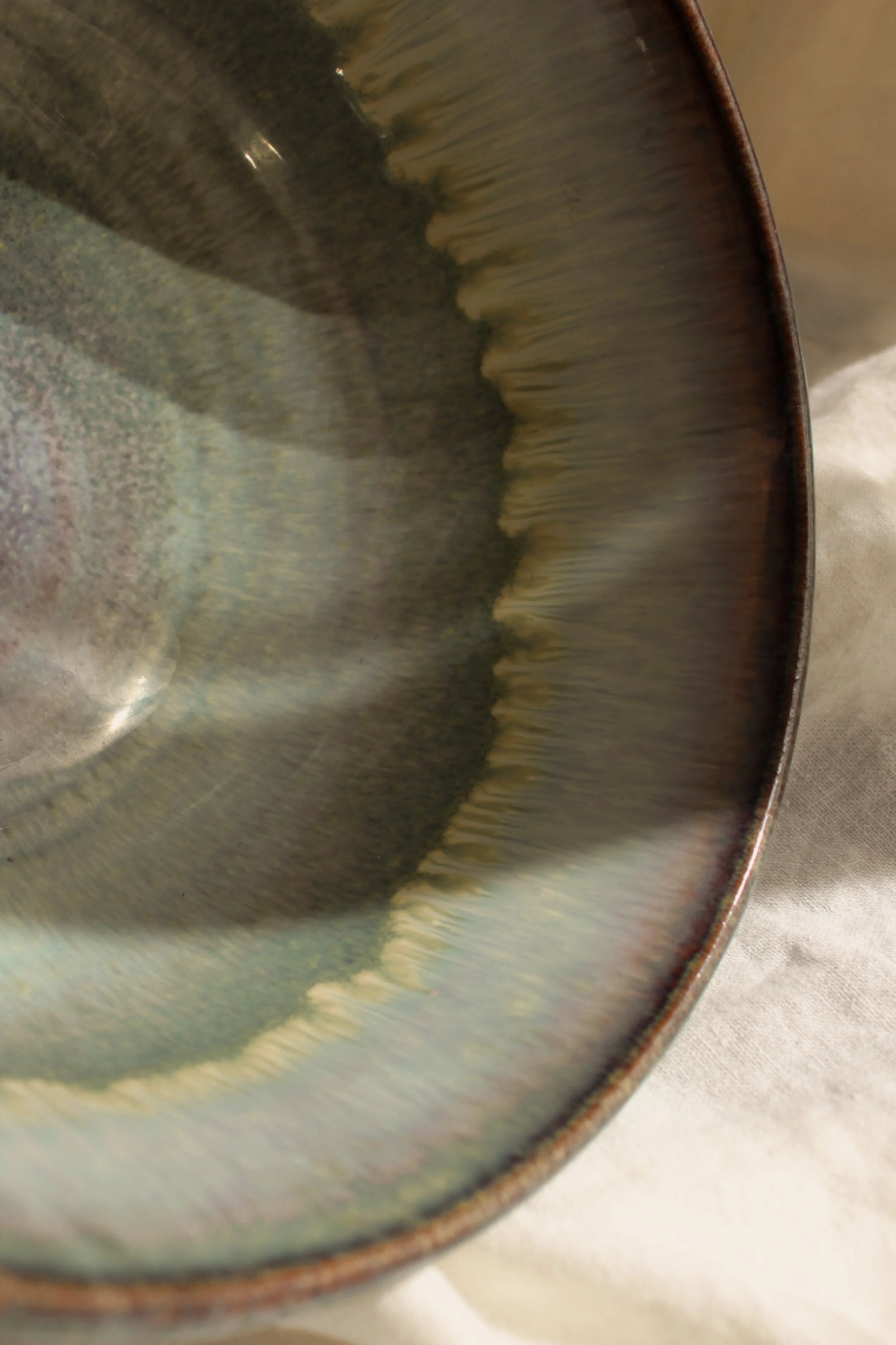 Eclectic Prodigy Reunion Vintage Shop - Ceramic Drip Glaze Bowl