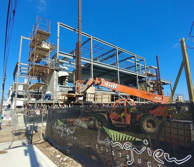 Building it back up stronger than ever!  The Mad Hatter is on it&rsquo;s way back! #longviewconstruction #longviewbuilds #buildingrelationships #turnkey #restaurantconstruction #masonry #steelwork #beach #nofilter #picoftheday #follow #share #repost