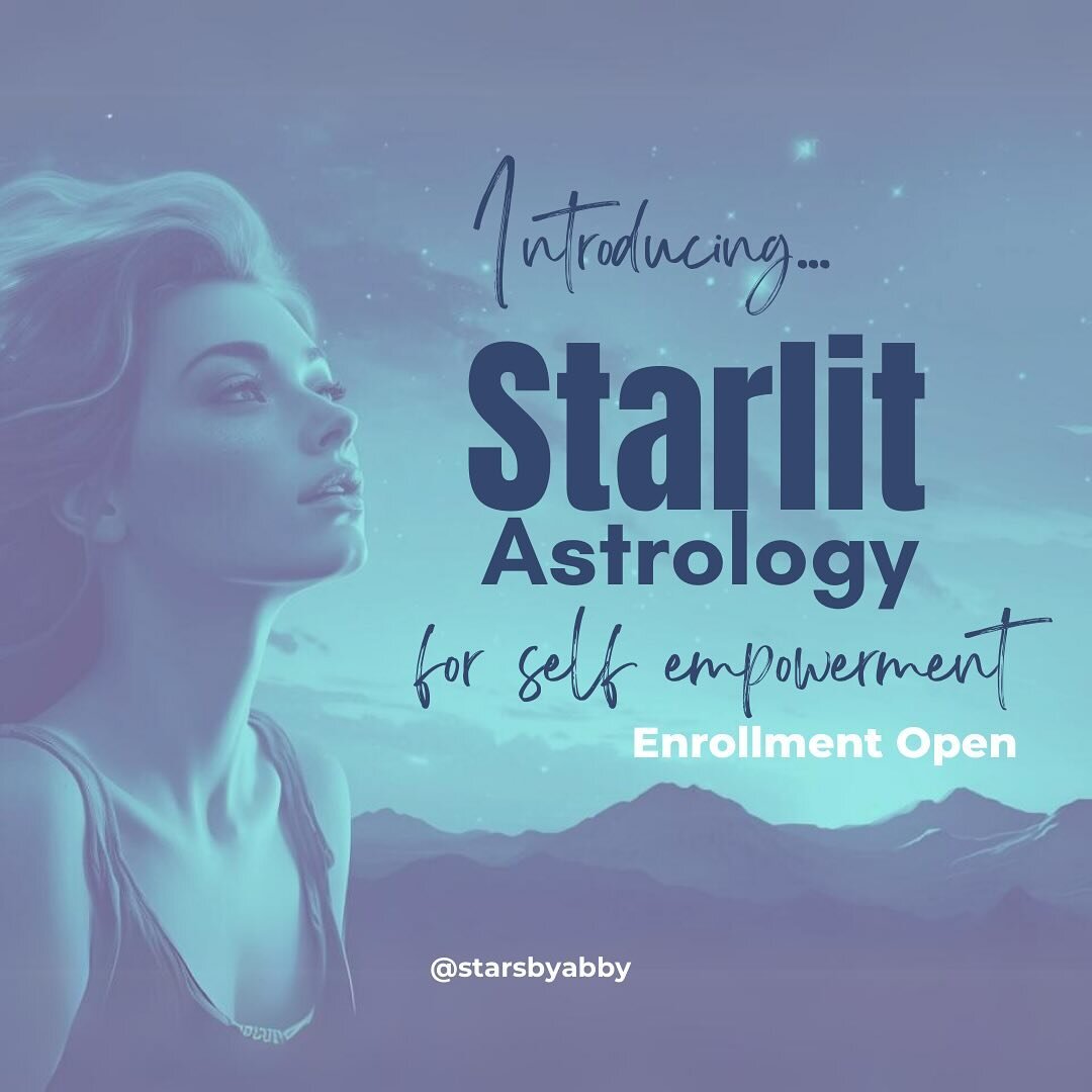 Introducing 🥁&hellip;🌟STARLIT - Astrology for Self Empowerment 🌟

Over 9 weeks I will teach you the foundations of Astrology. I&rsquo;ll break this complex language down into simple, easy to understand concepts so that you can apply them to your l