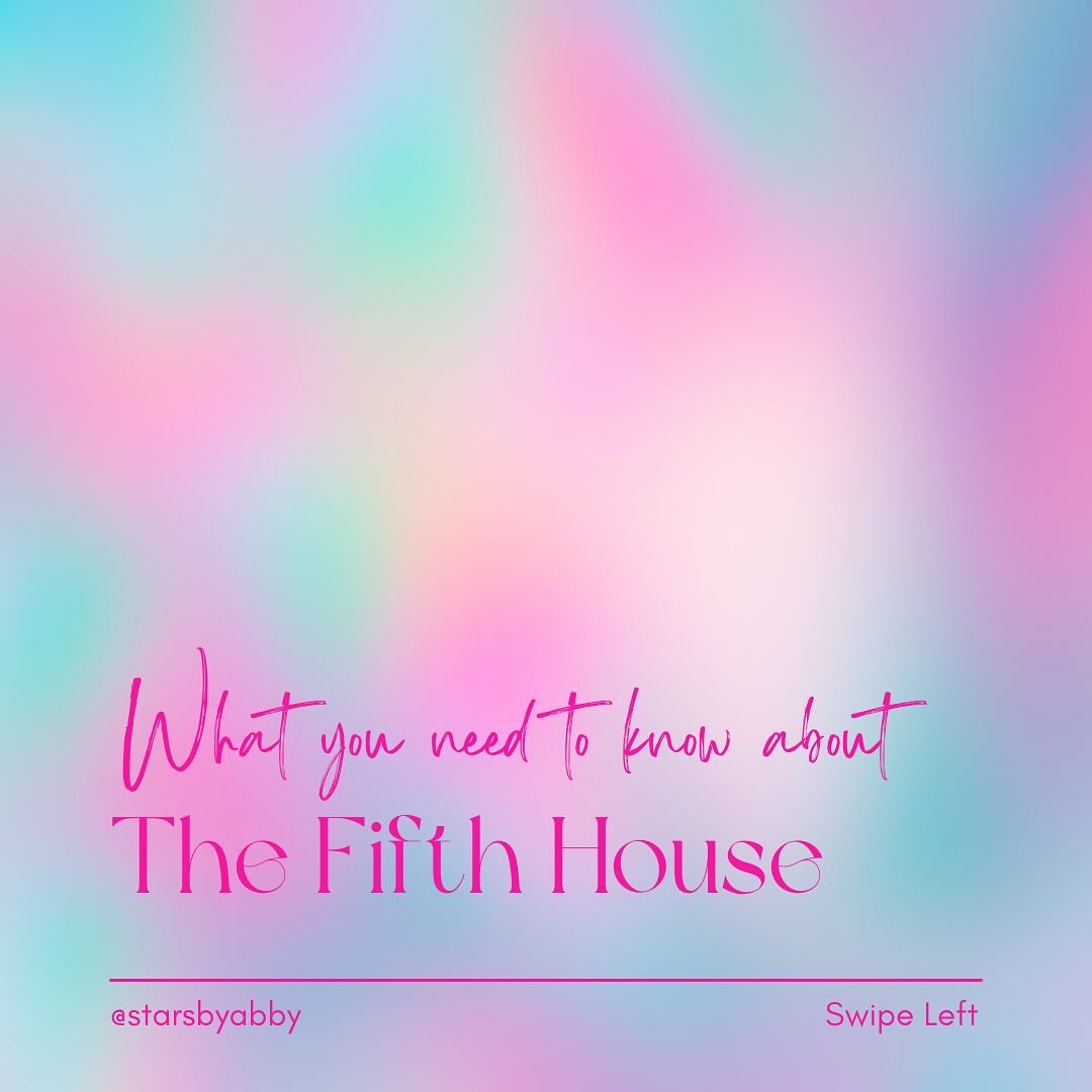 The Fifth house surely has some magic 🪄about it let me tell you.

Representing creativity, self expression and joy this little slice of our chart ignites passion and fuels our desires. It&rsquo;s where we find artistic flair, romantic endeavors and 