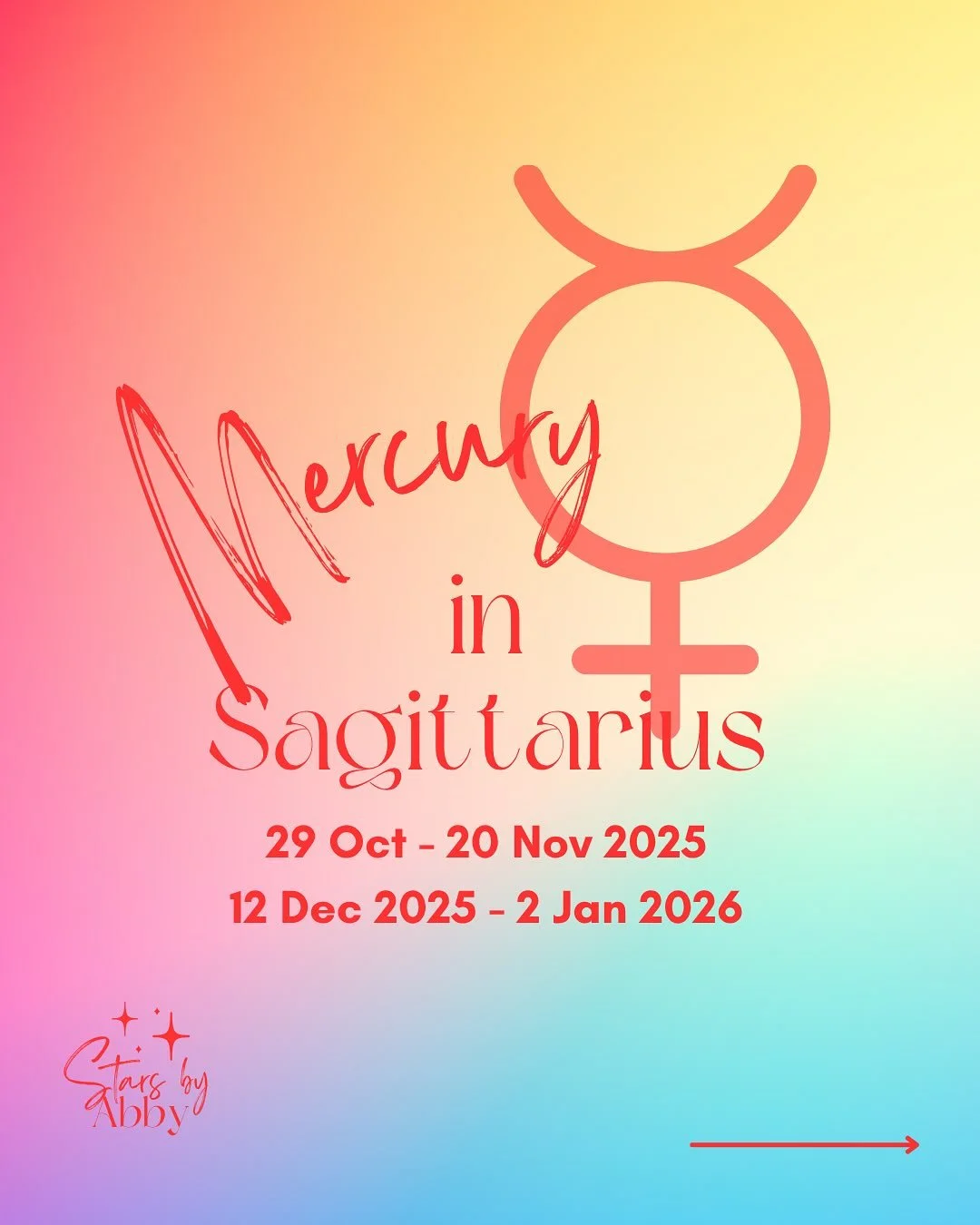 It&rsquo;s time to think big&hellip;but it comes at a cost 🤔 Mercury the planet of thoughts, our mind, communication, travel and technology moves into Sagittarius ♐️ 

The problem with this sign planet combination is that they don&rsquo;t really ali