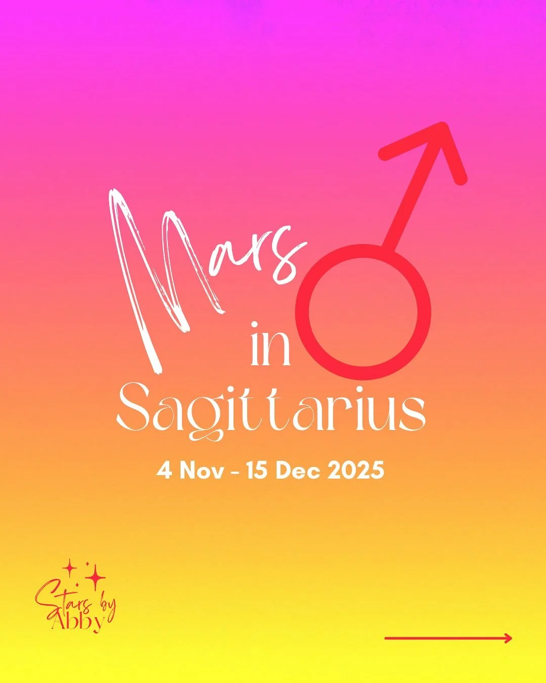 As Mars enters adventurous Sagittarius, a passionate fire 🔥 is lit beneath your pursuits. 

This dynamic shift infuses your actions with enthusiasm and a thirst for exploration. 

It&rsquo;s a time to embrace risk, seek new horizons, and express you