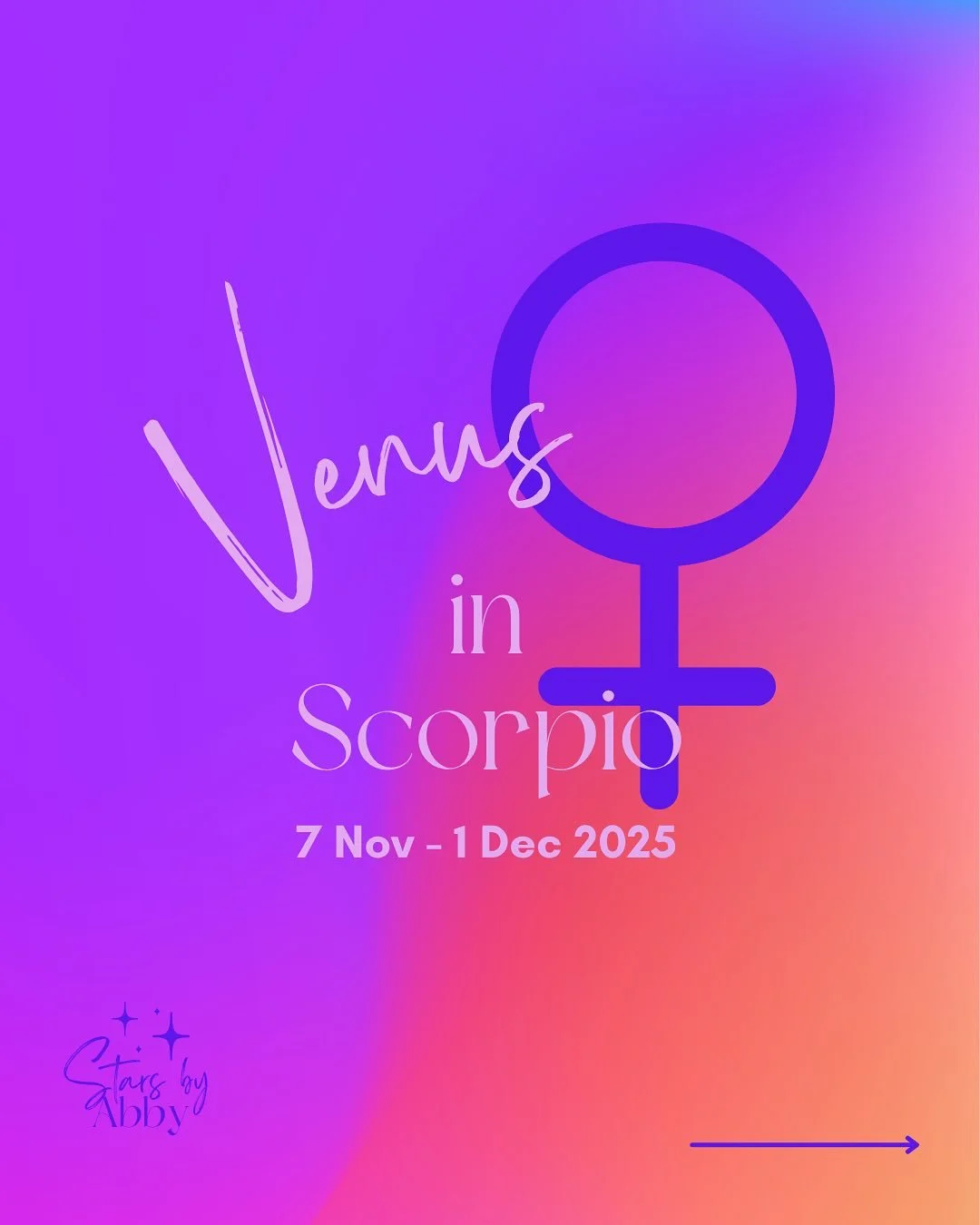 Venus, ruling over relationships, connections, beauty, pleasure, love and money is about to take a deep dive. 💖 She&rsquo;s heading into her least preferred territory&hellip;Scorpio.

Are you ready for this? ❤️&zwj;🔥 Use this transit for

🍒 Pullin