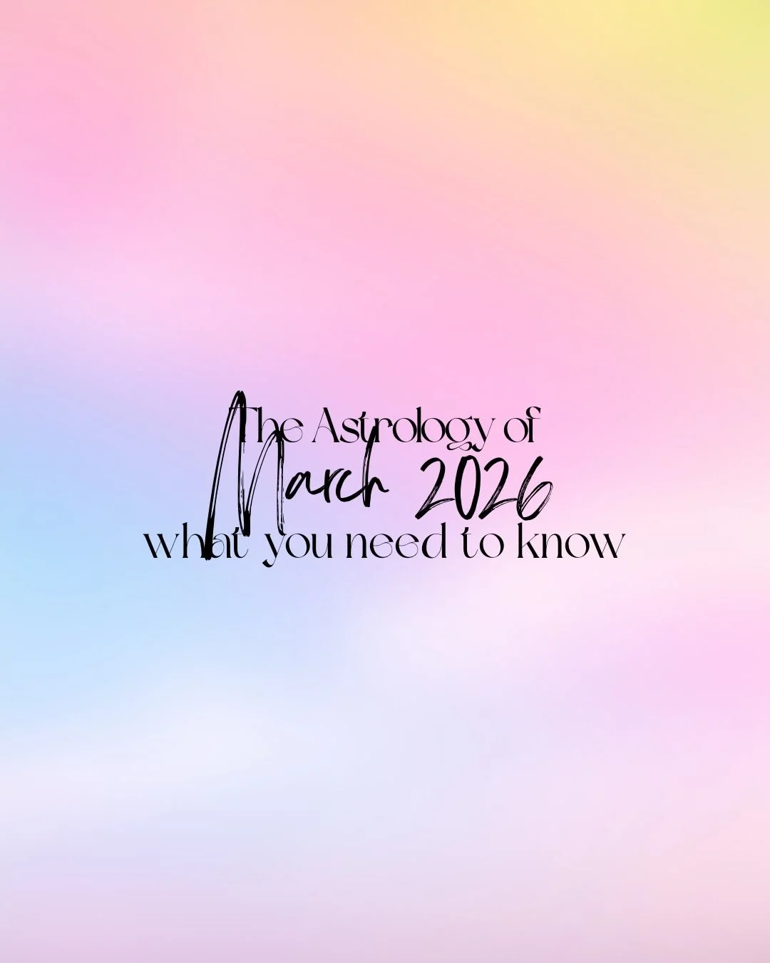 February was a lot 🫠&hellip;it was always going to be and the truth is, it continues in March.

We&rsquo;re still in Eclipse season, Mercury retrograde, Saturn Neptune. Yes we keep going, we keep moving forward because sometimes it has to get worse 