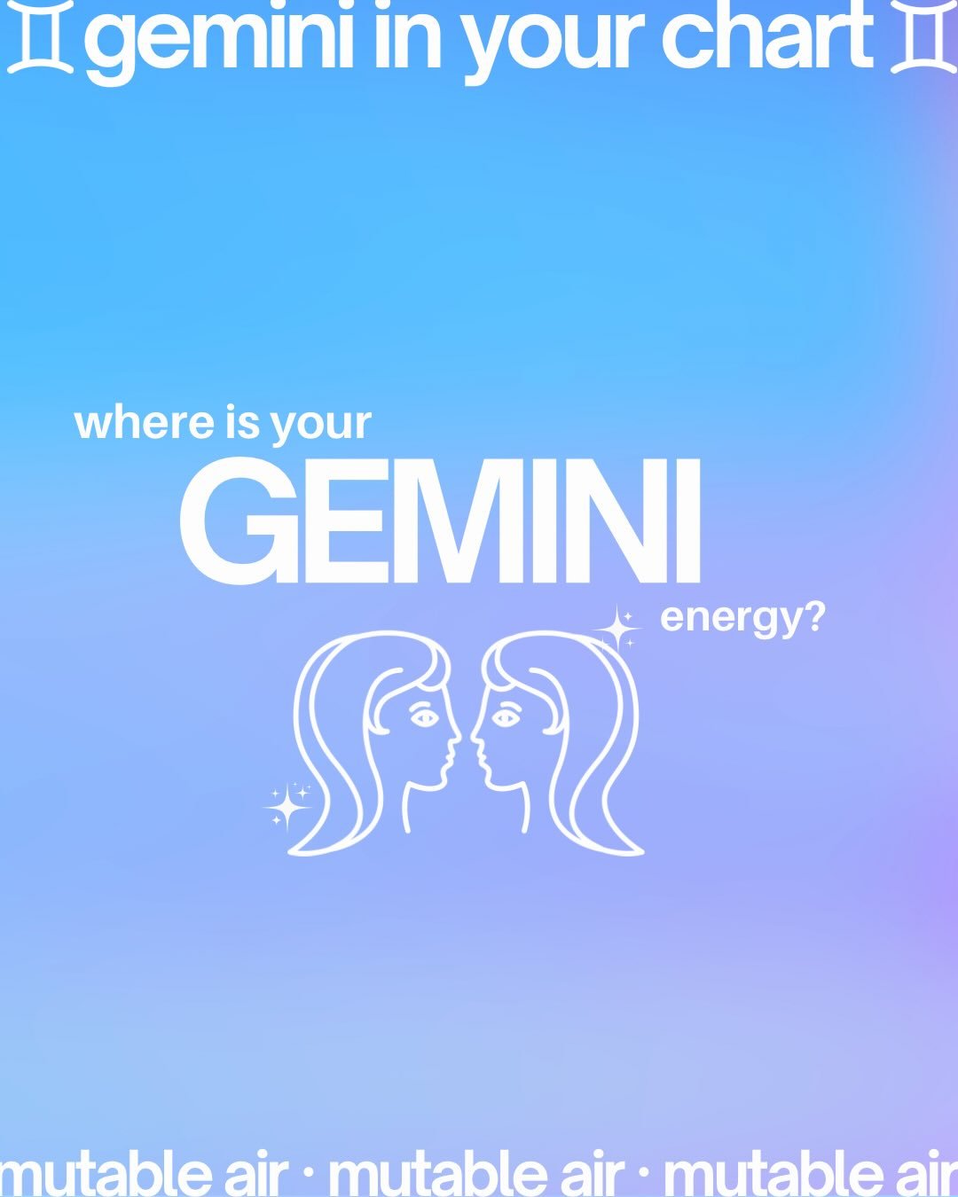 Gemini energy is swift, flexible and the fastest energy of the zodiac. It wants to move and change which is why you&rsquo;ll find it&rsquo;s constantly onto the next thing.

This is not bad, it&rsquo;s just the way this energy works.

And we all hold