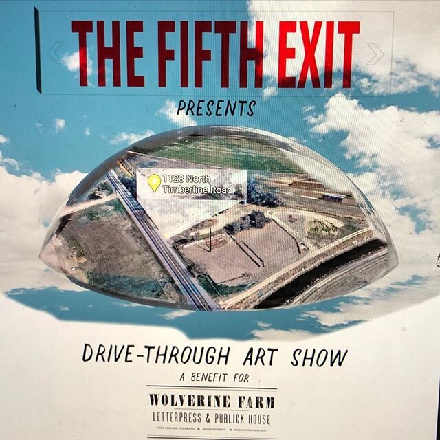 Drive Through Art Show June 6th at 1128 N. Timberline Rd. Come see sculpture by local artists and performances by musicians. Link in bio for info and tickets. I&rsquo;ll have some of my glass and mirror work there. Would be great to have you at the s