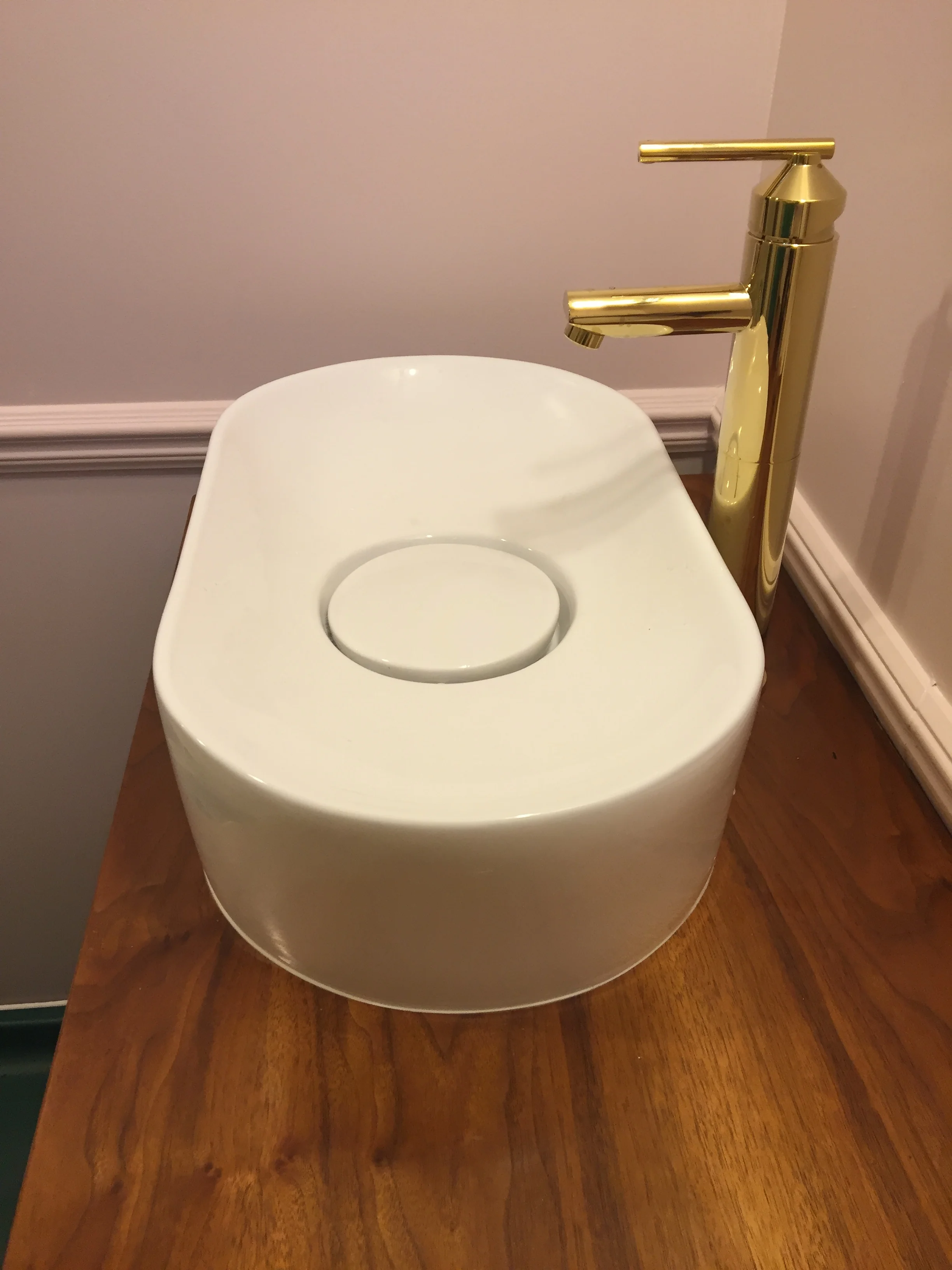 Yay!!!!!! I can wash my hands!&nbsp;Me: I love that modern brass faucet! You: Then, why don't you marry it? Me: Okay, I will!