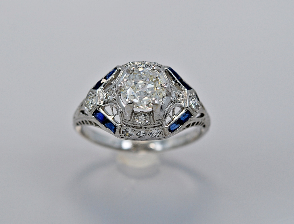 From GesnerEstateJewelry - $7,797 - from the 1930s OMG. Those sapphires.
