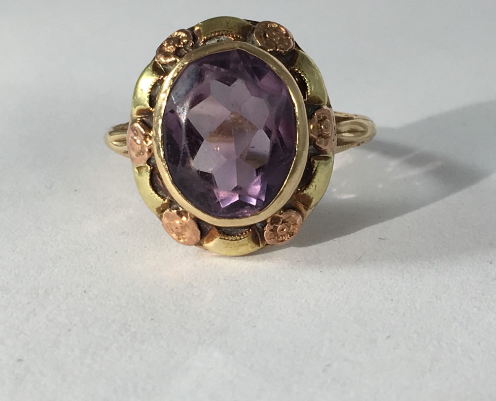From ScotchStreetVintage on Etsy - $400 - from the 1940s, Amethyst