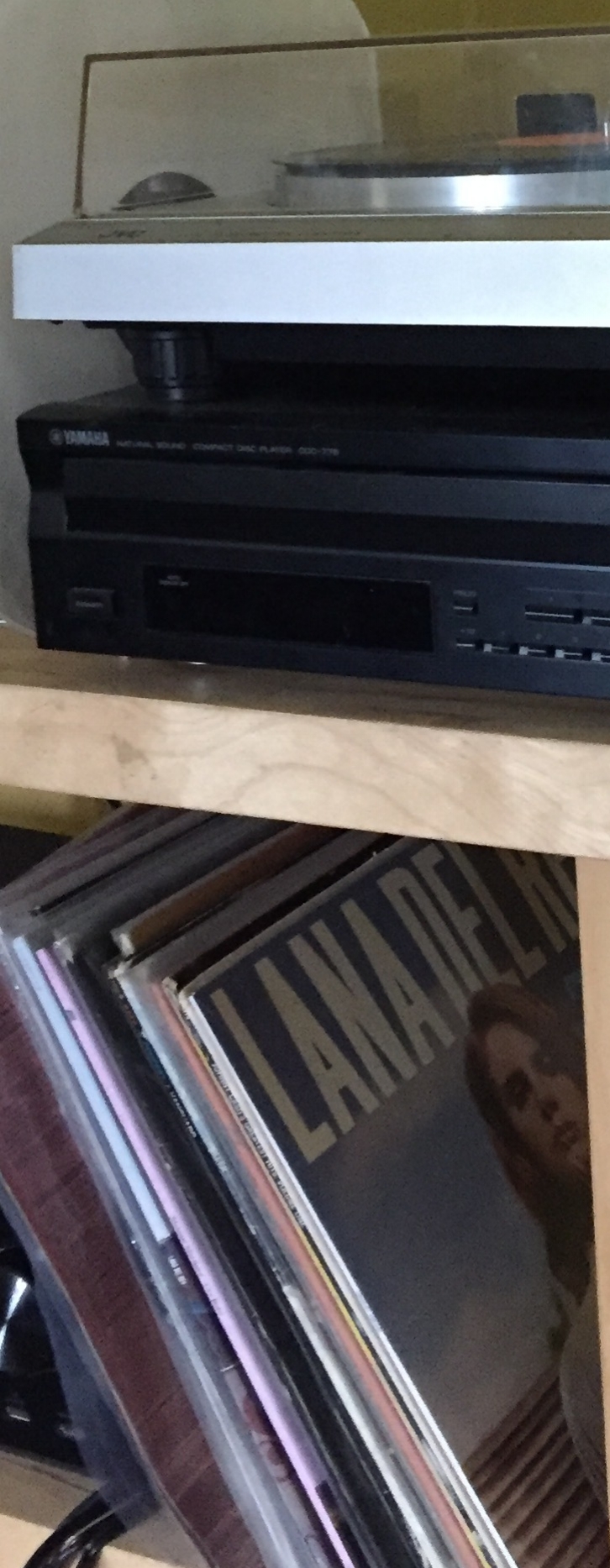 And, I had to include a closeup of the Lana Del Rey record peeking out from under her record player. Of course we share a love of Lana!