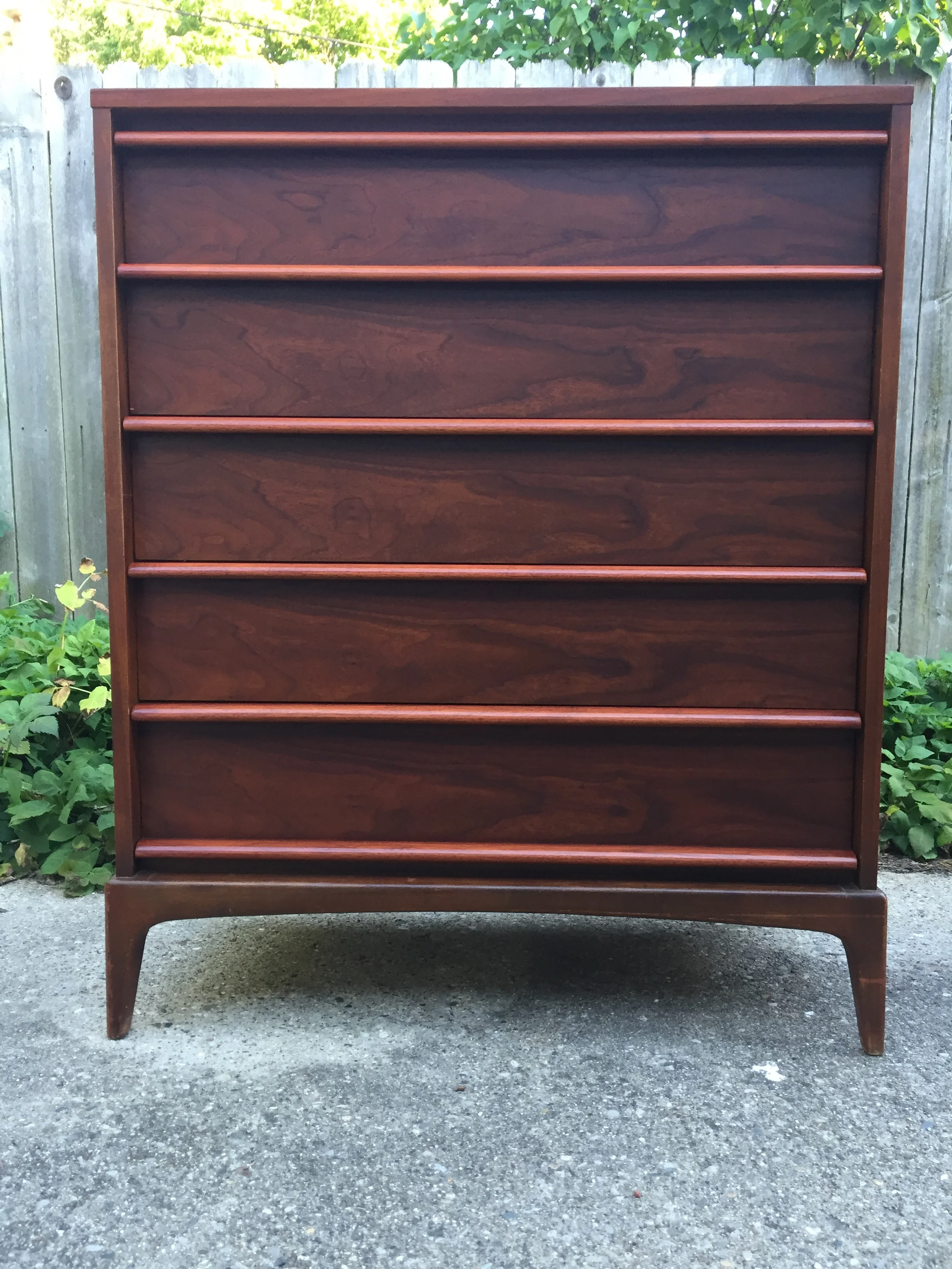 SOLD - Lane Rhythm 5-drawer Tall Chest Dresser - Refinished