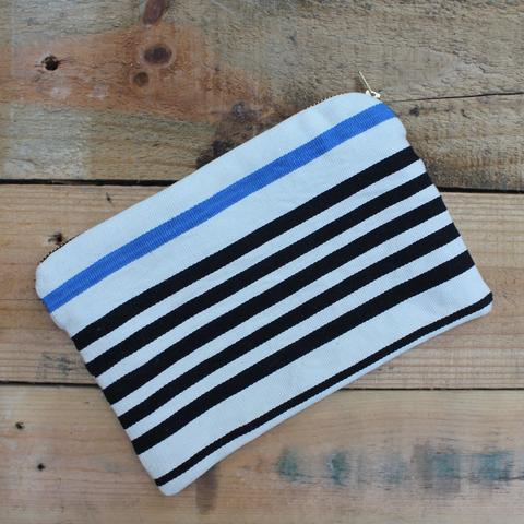 Lola Clutch - $55 - Handwoven in Guatamala of cotton, gold zipper