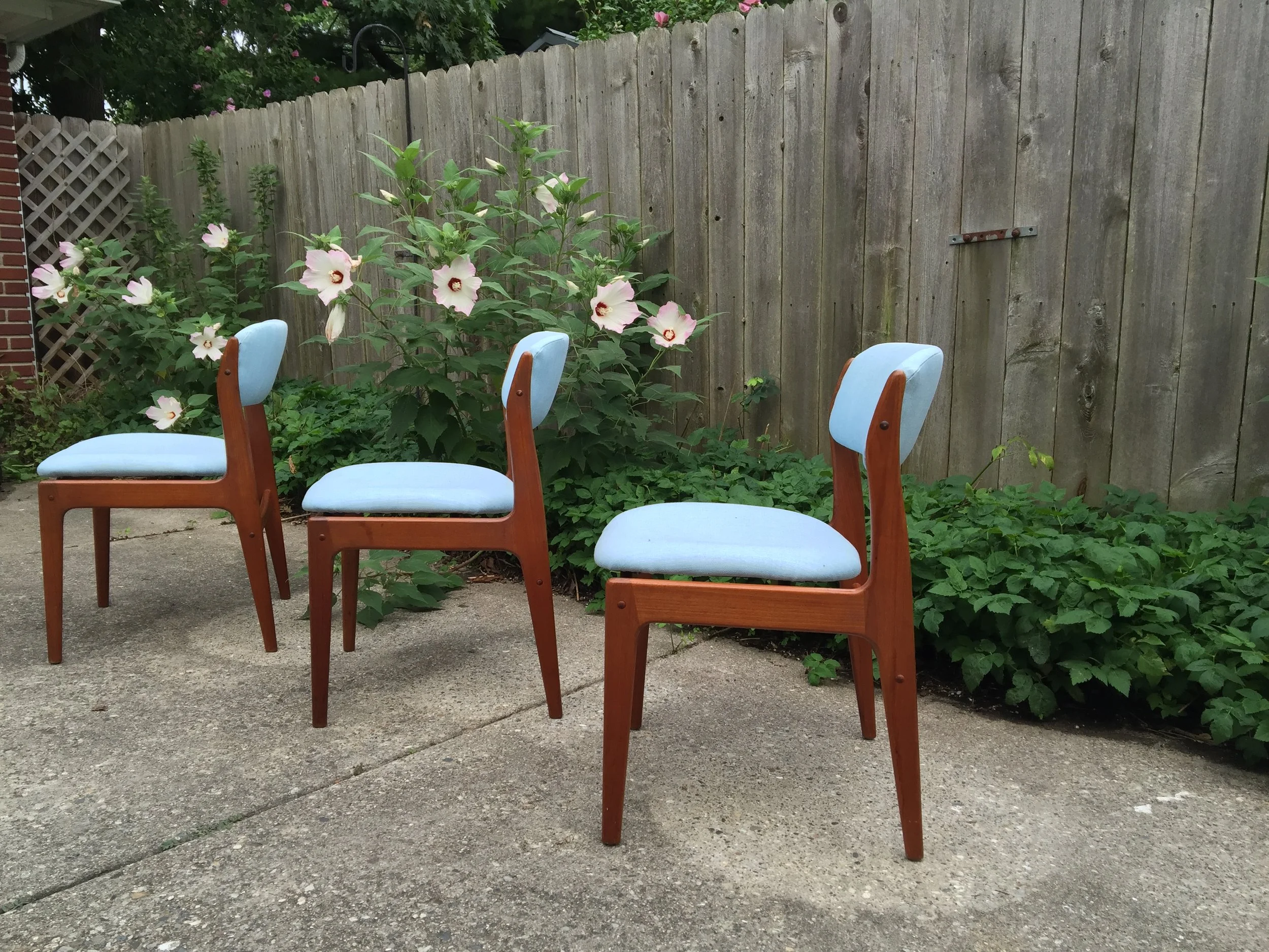 SOLD - 3 Erik Buch Danish Modern Teak Dining Chairs