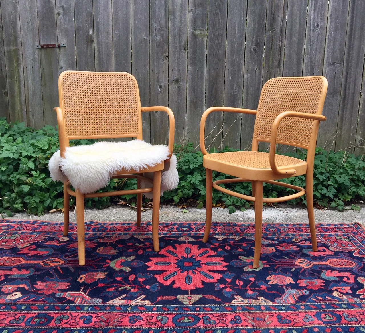 Pair of Vintage Josef Hoffman Armchairs / Dining Chairs - $200